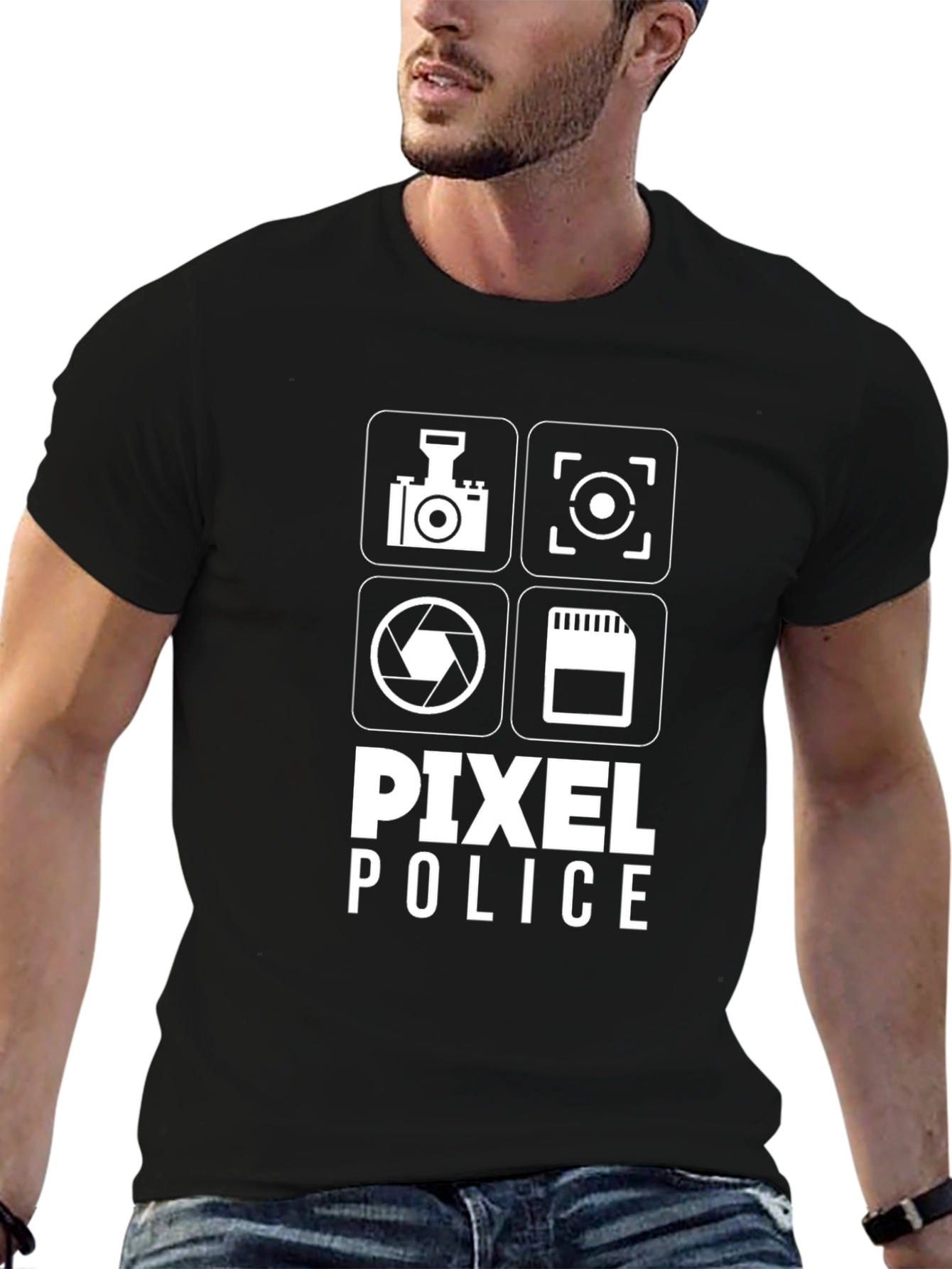 Pixel Police Graphic T-Shirt