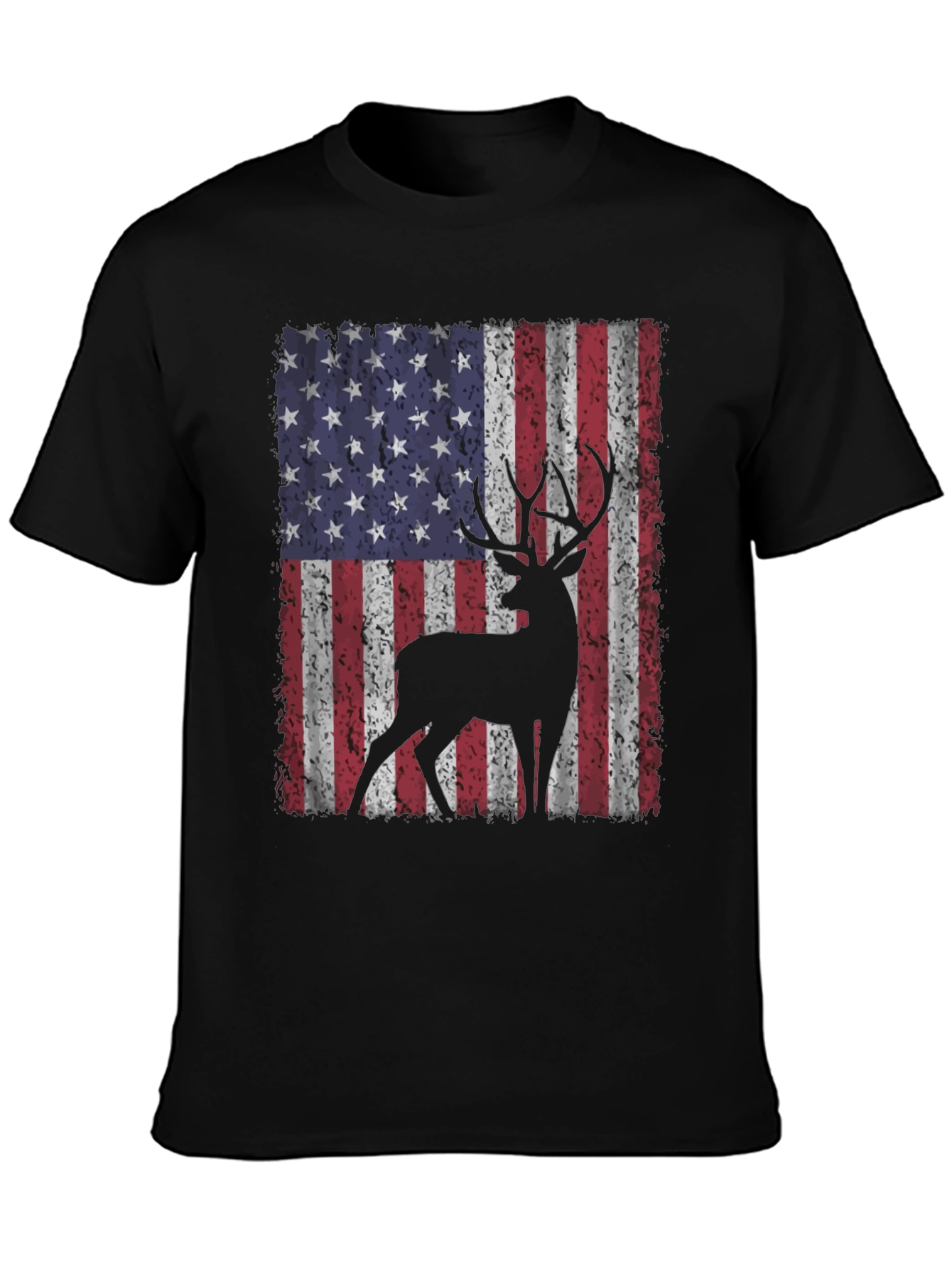 American Flag Deer Graphic Tee