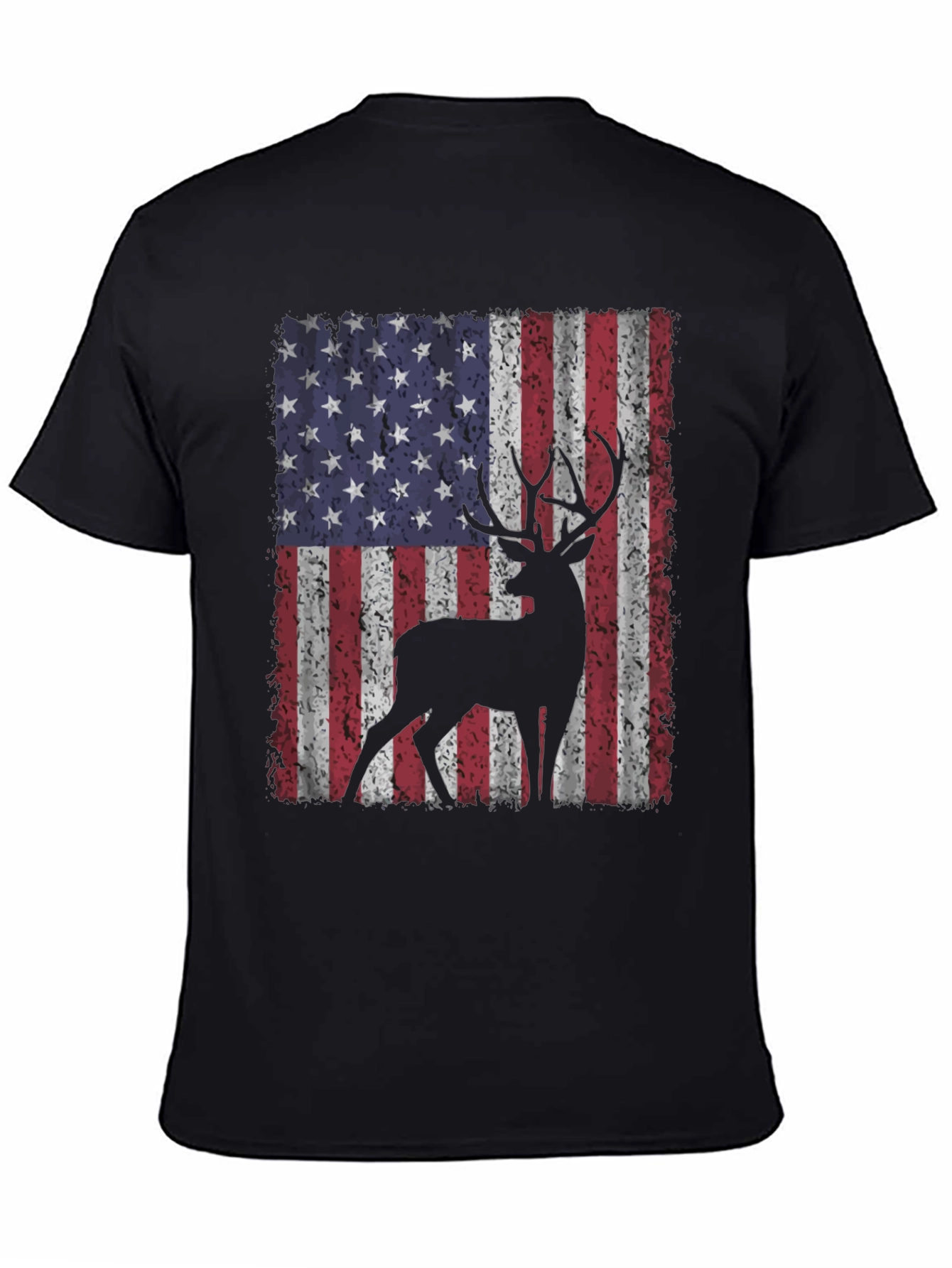 American Flag Deer Graphic Tee