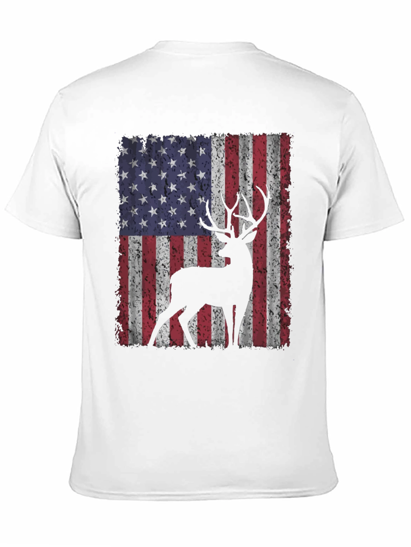 American Flag Deer Graphic Tee