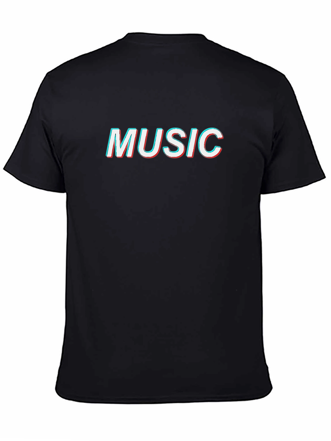 Music Glitch Graphic T-Shirt - Cool Retro Style