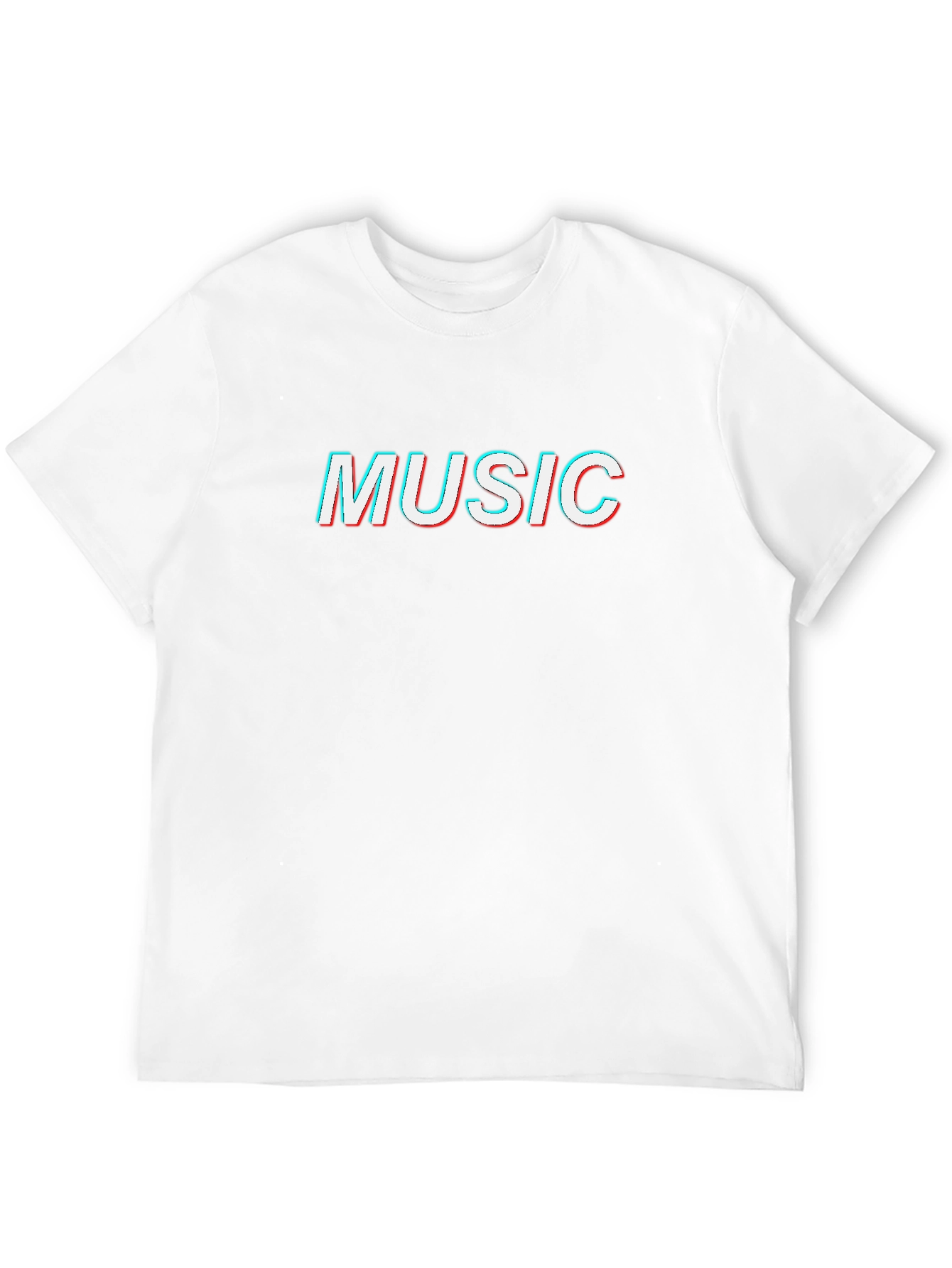 Music Glitch Graphic T-Shirt - Cool Retro Style