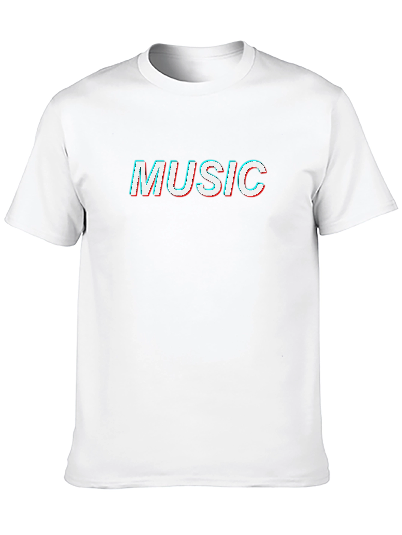 Music Glitch Graphic T-Shirt - Cool Retro Style
