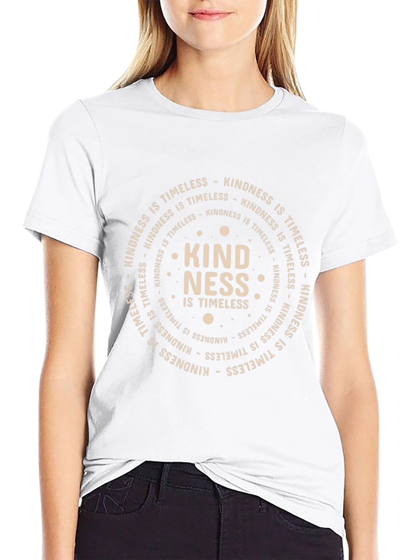 Kindness is Timeless Black Graphic Tee