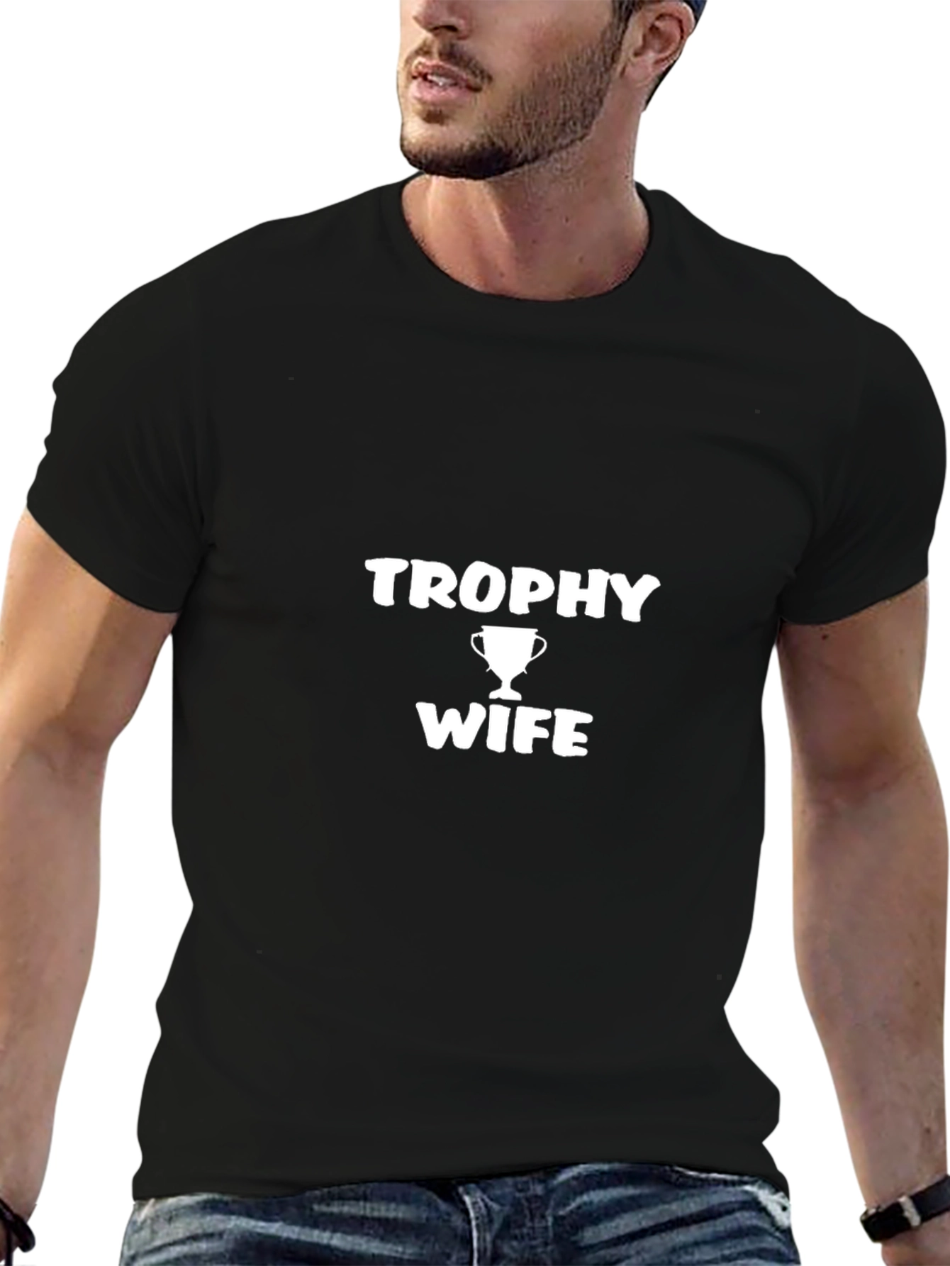 Trophy Wife Graphic Tee - Black