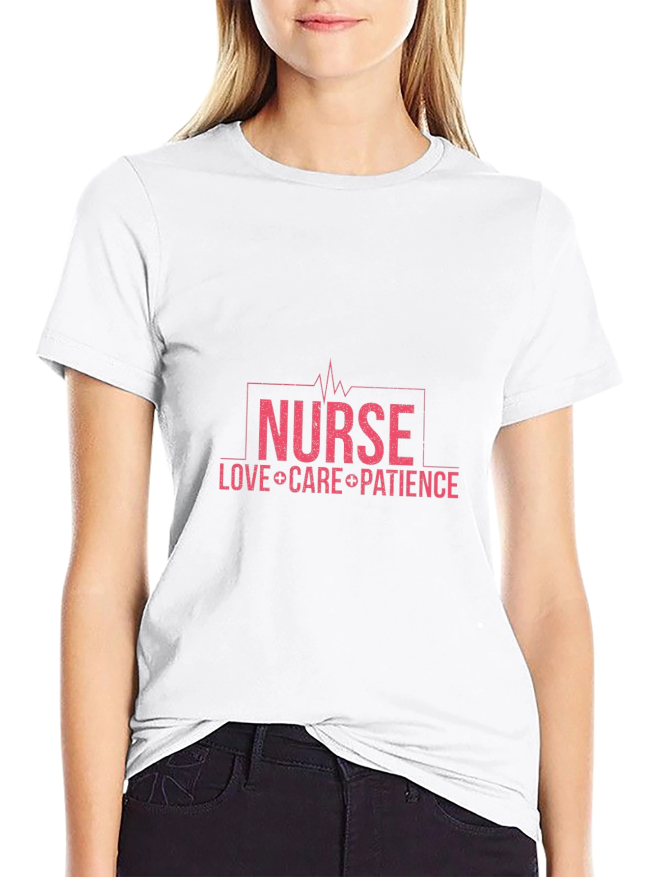 Nurse Love Care Patience Graphic Tee