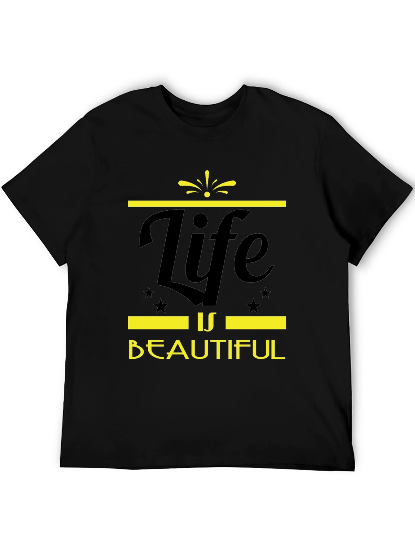 Life is Beautiful Graphic Tee - Black