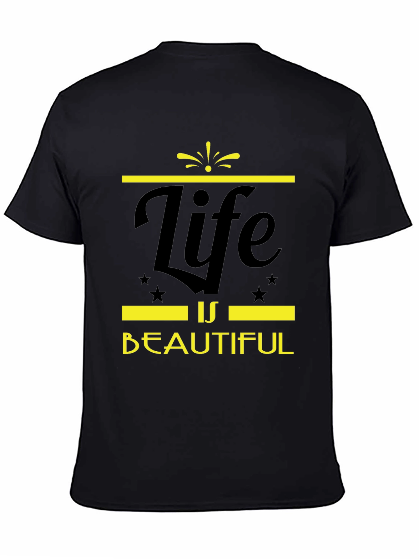 Life is Beautiful Graphic Tee - Black