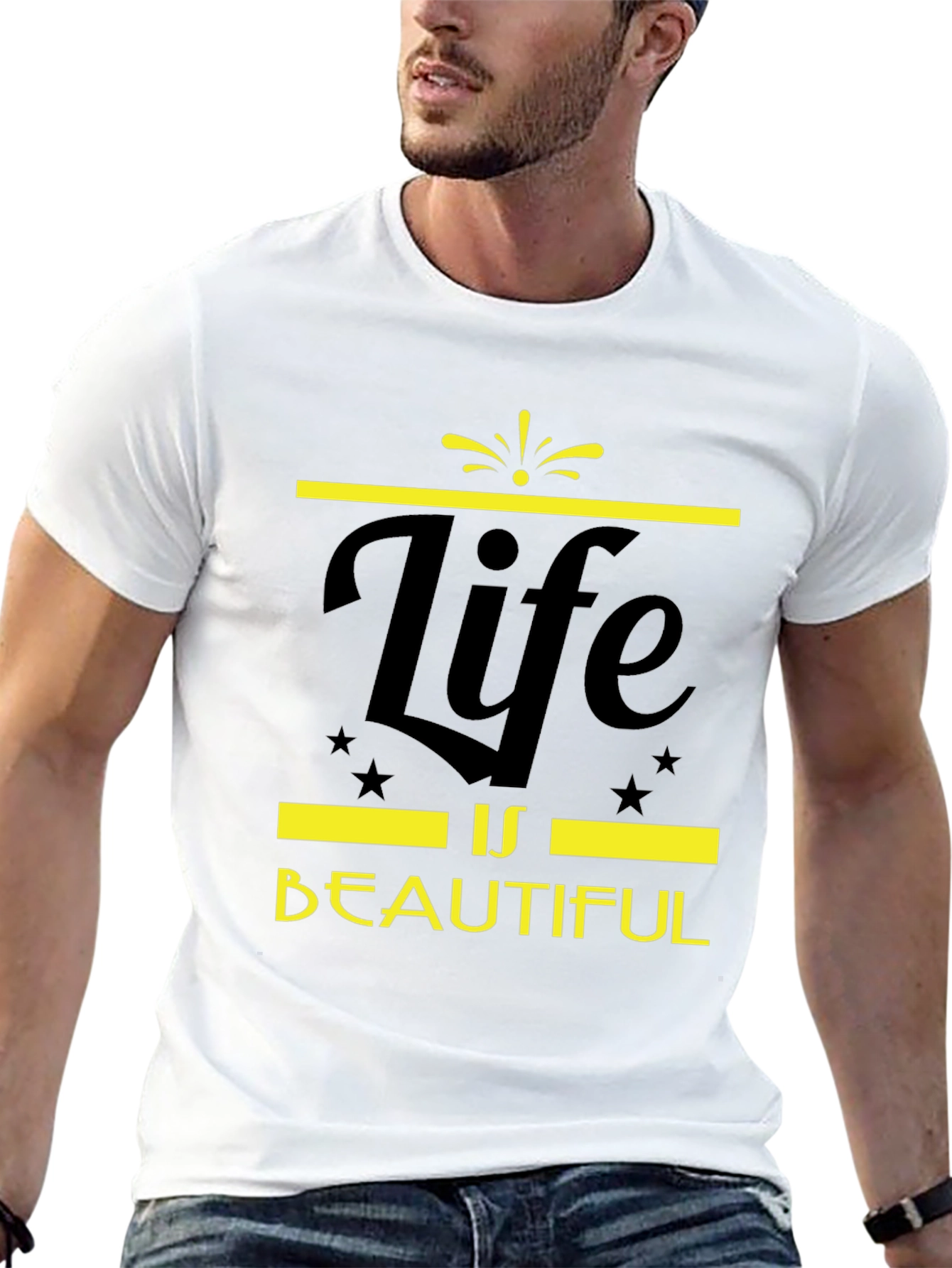 Life is Beautiful Graphic Tee - Black