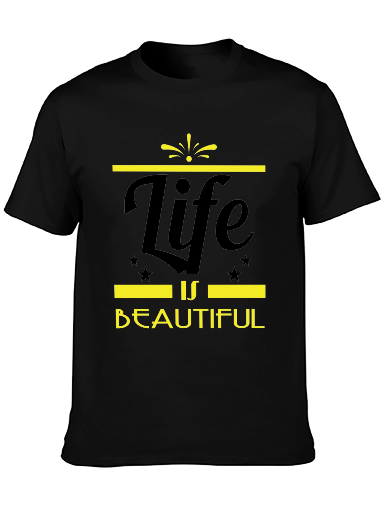 Life is Beautiful Graphic Tee - Black