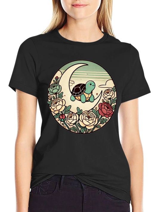 Turtle on the Moon Graphic Tee