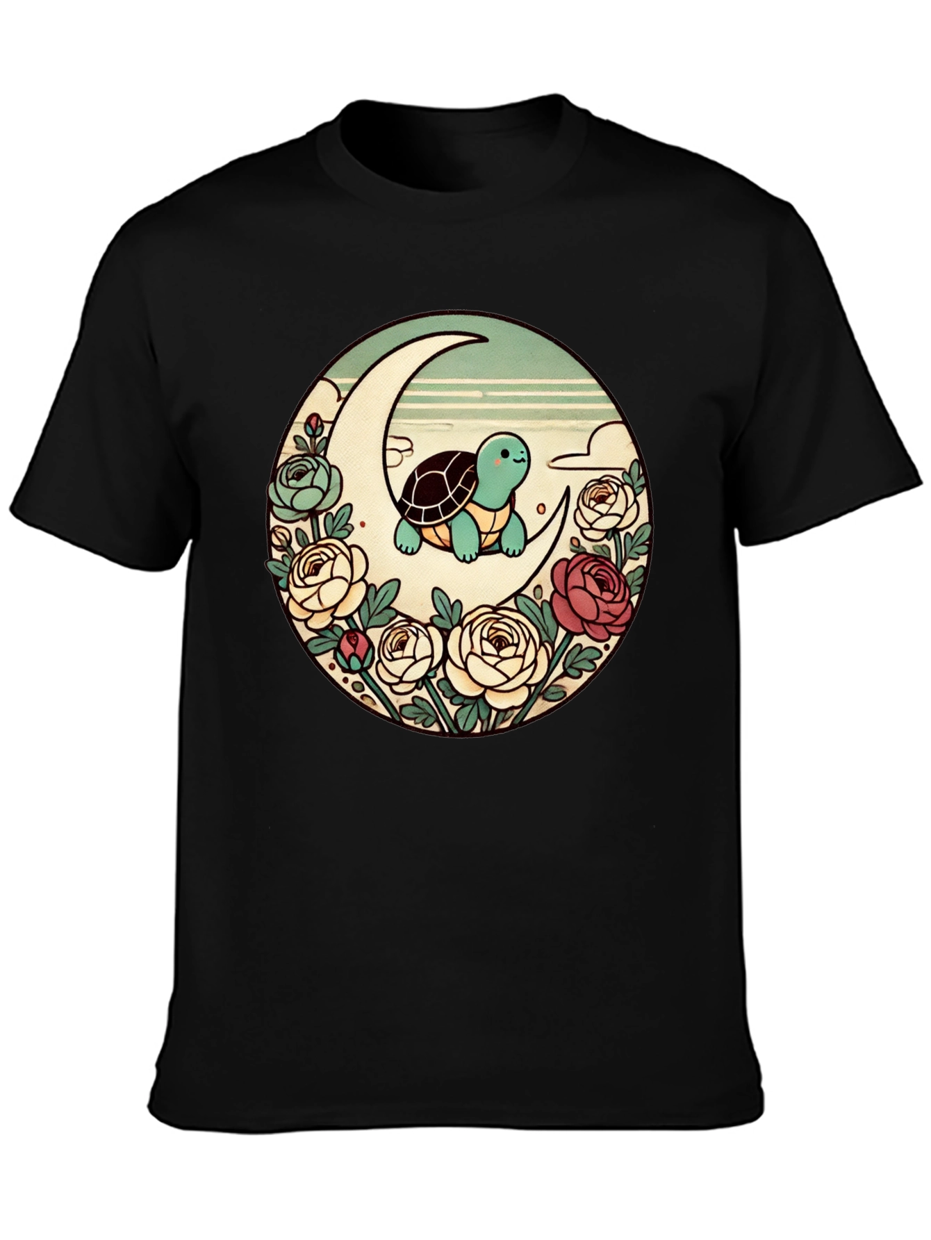 Turtle on the Moon Graphic Tee