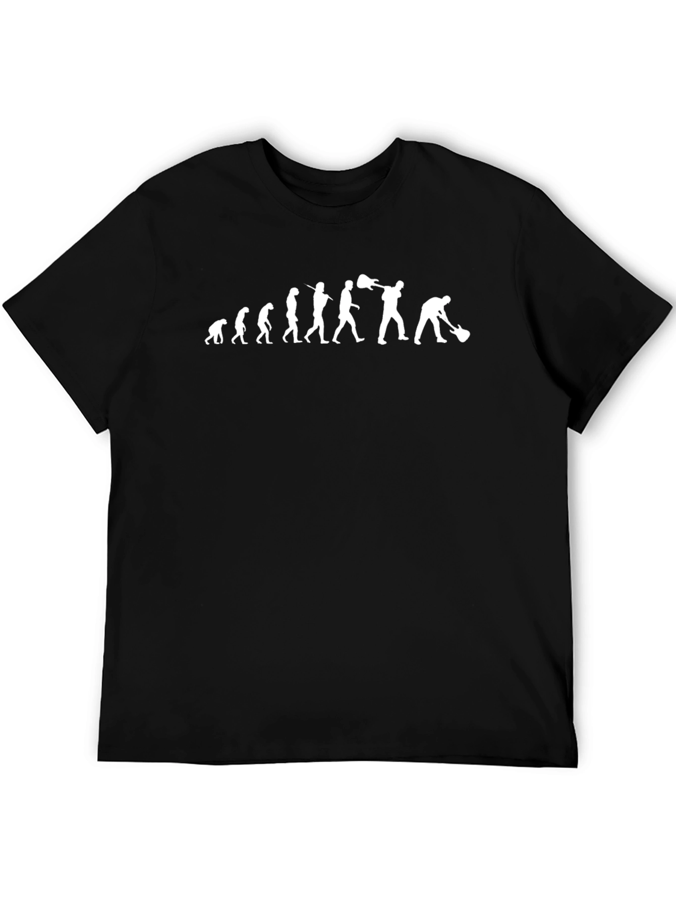 Evolution of Rock: Black Graphic Tee