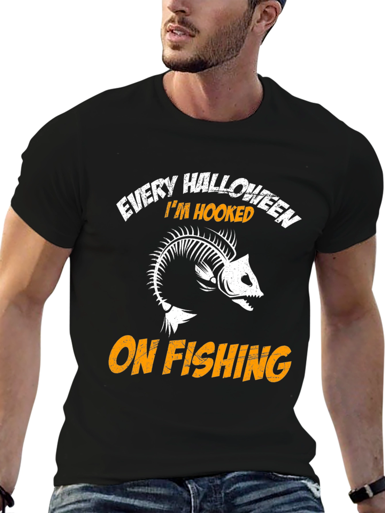Every Halloween Im Hooked On Fishing T-Shirt