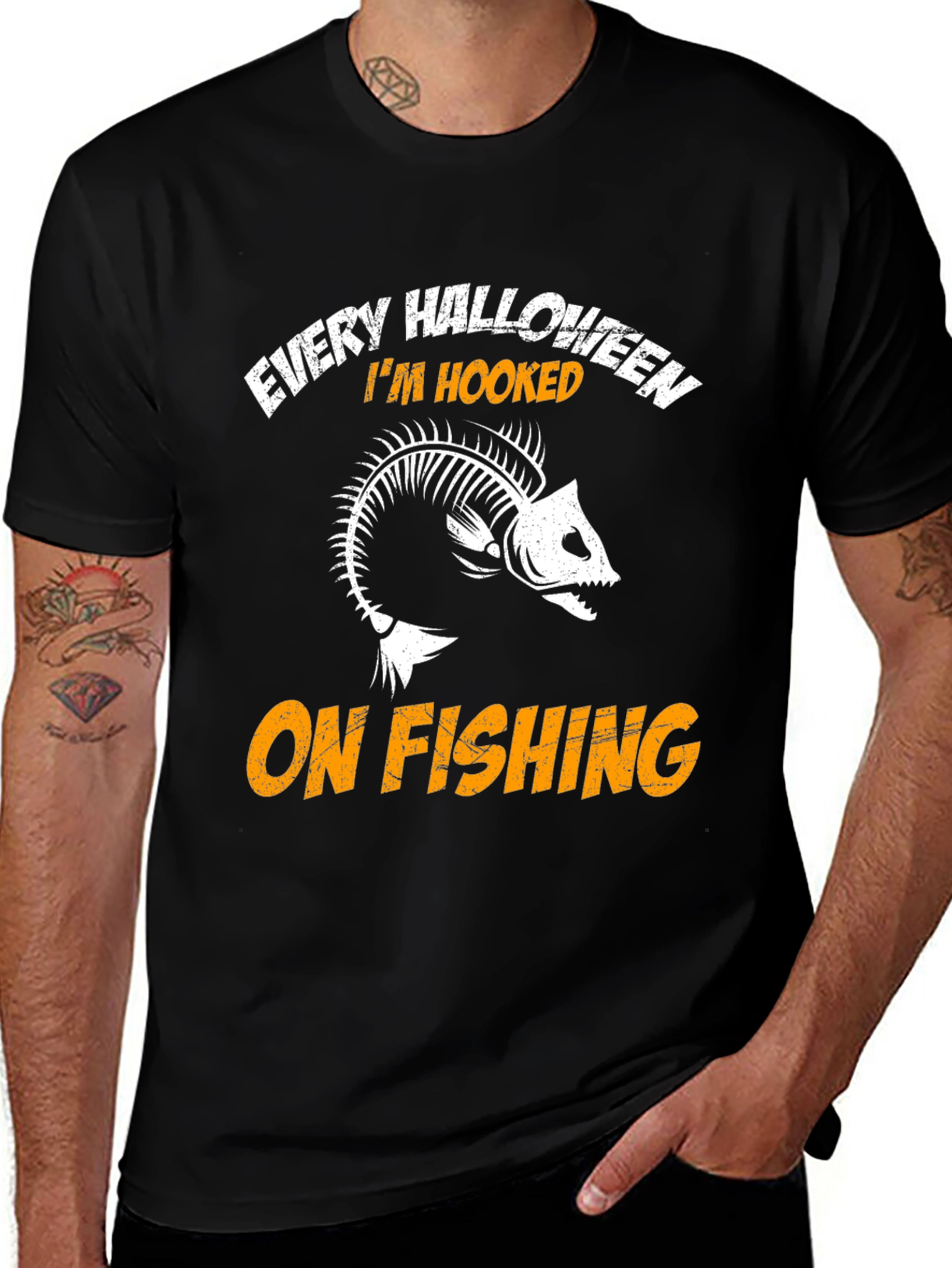 Every Halloween Im Hooked On Fishing T-Shirt