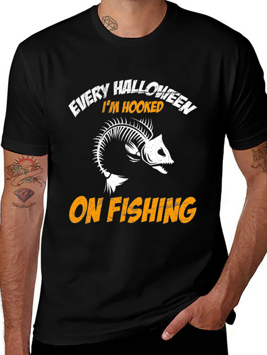 Every Halloween Im Hooked On Fishing T-Shirt