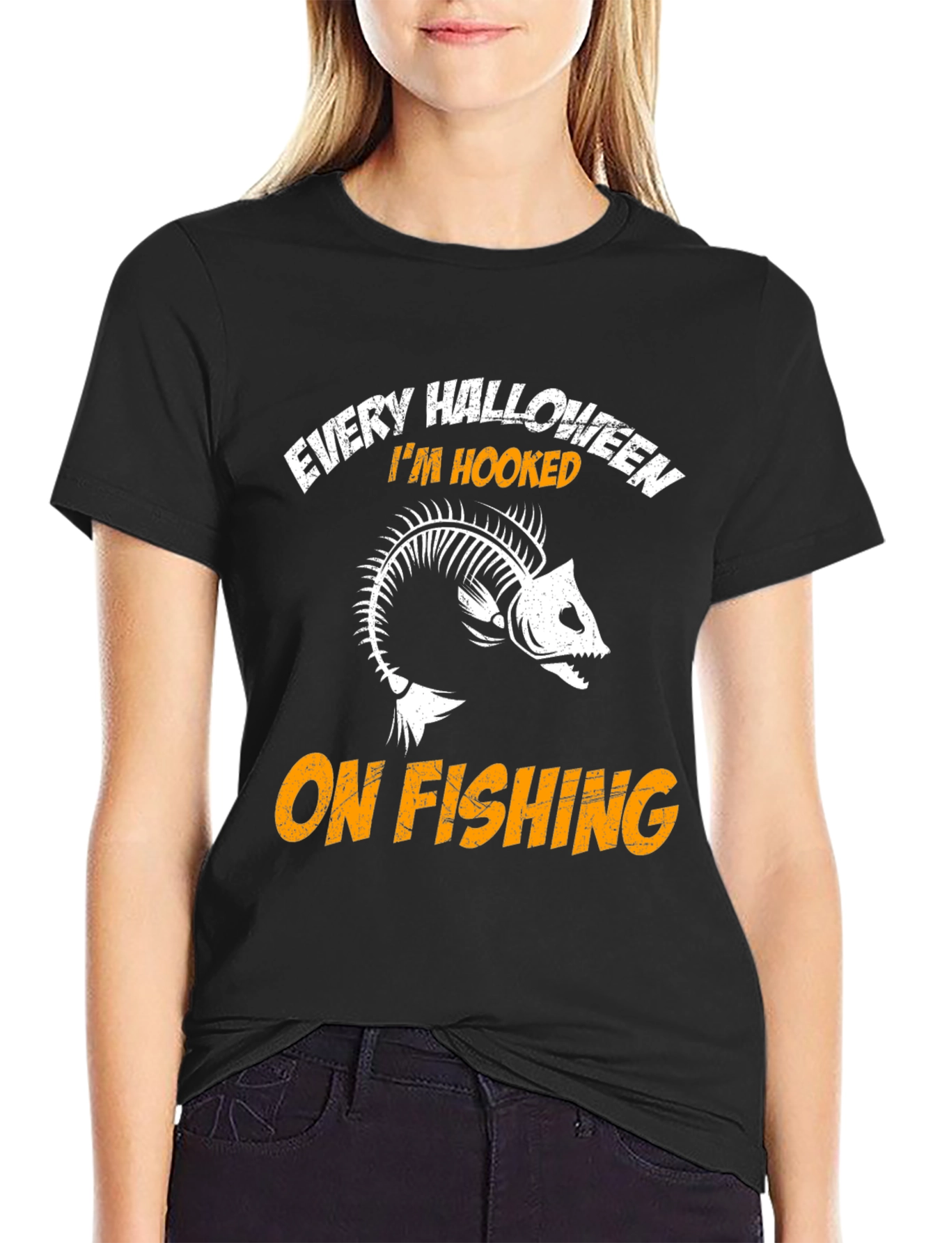 Every Halloween Im Hooked On Fishing T-Shirt