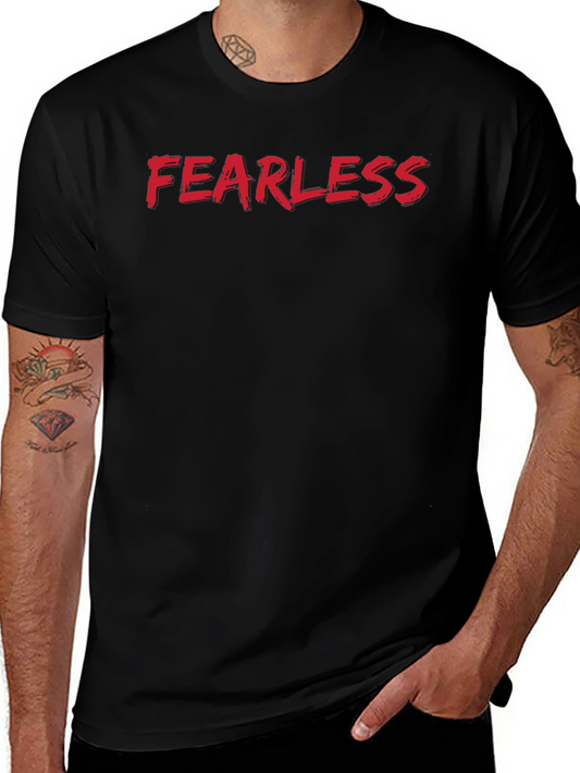 Fearless Graphic Tee - Black Casual Shirt