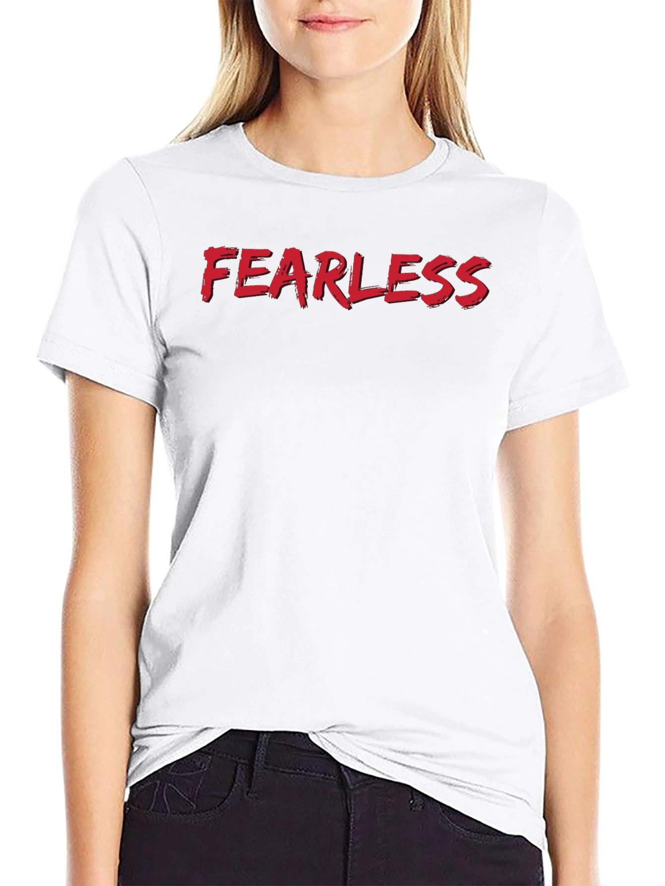 Fearless Graphic Tee - Black Casual Shirt