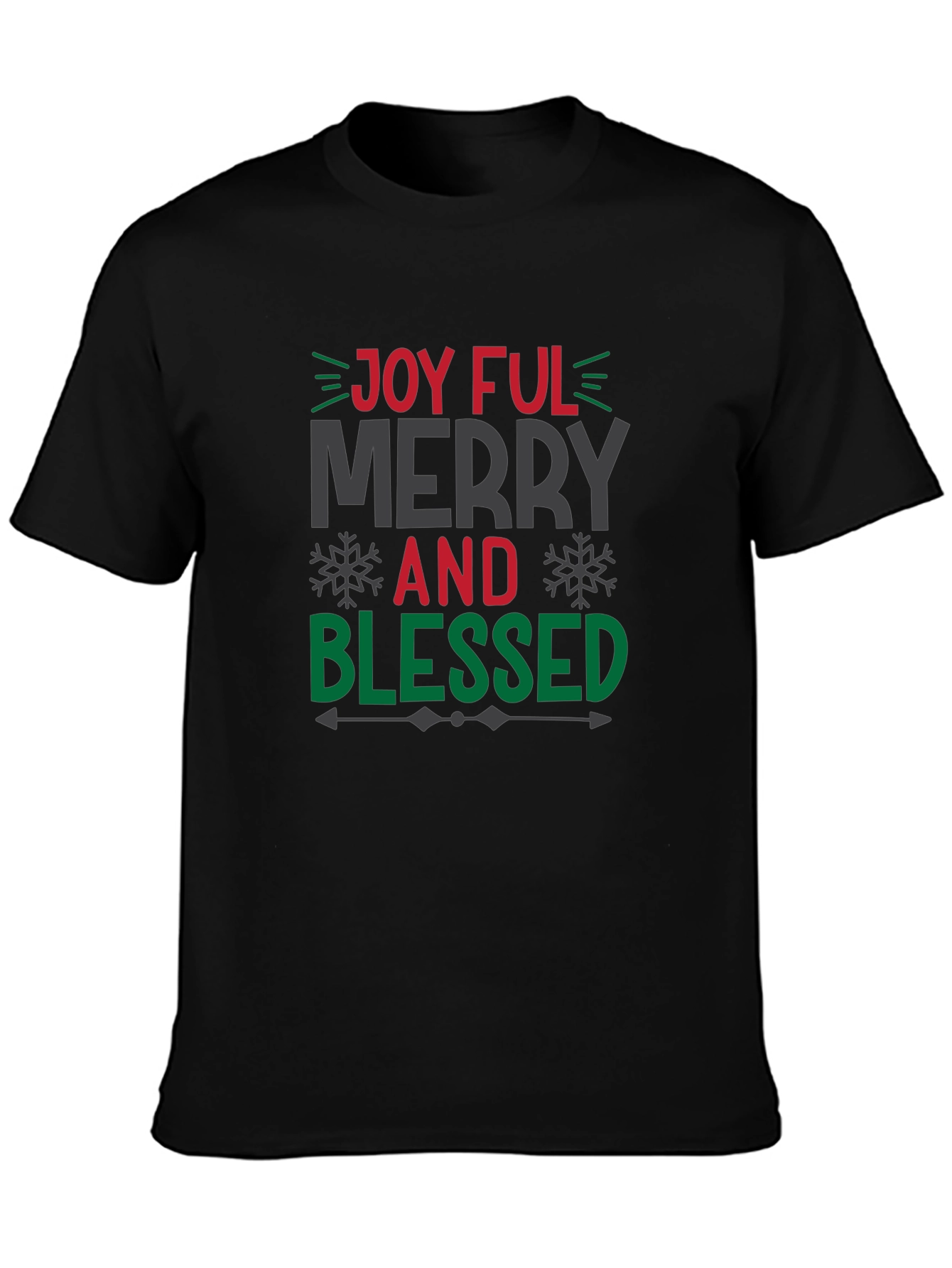 Joyful Merry and Blessed Christmas T-Shirt