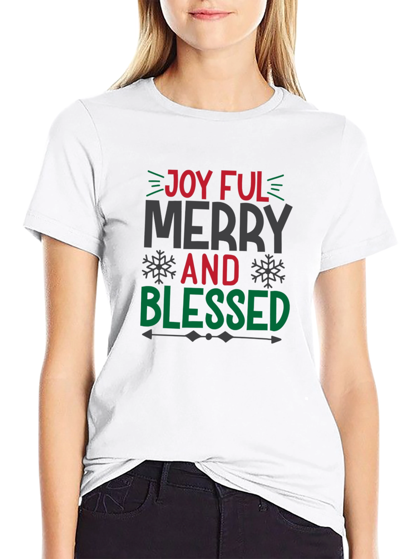 Joyful Merry and Blessed Christmas T-Shirt
