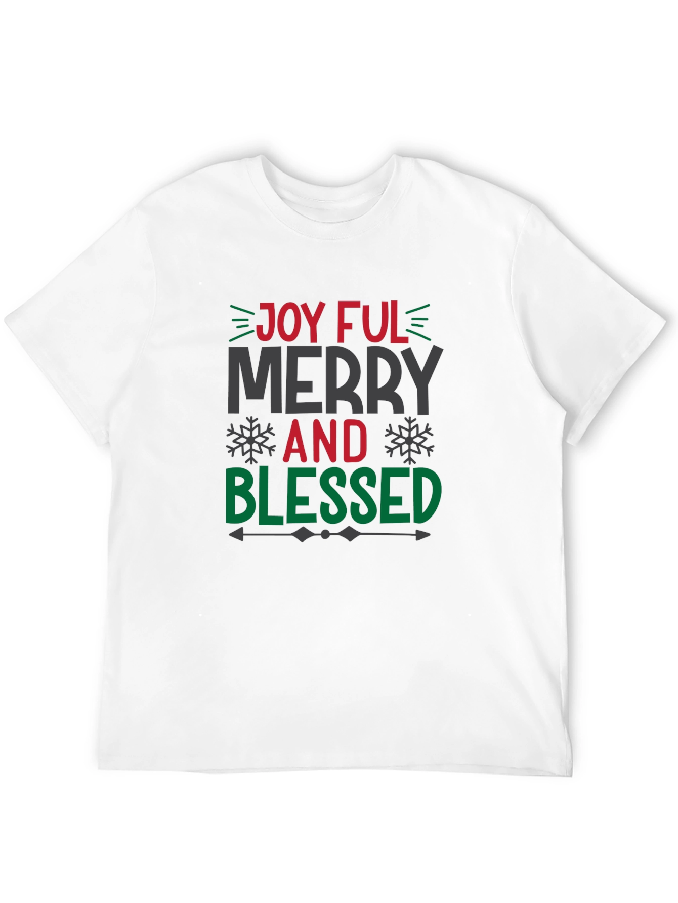 Joyful Merry and Blessed Christmas T-Shirt