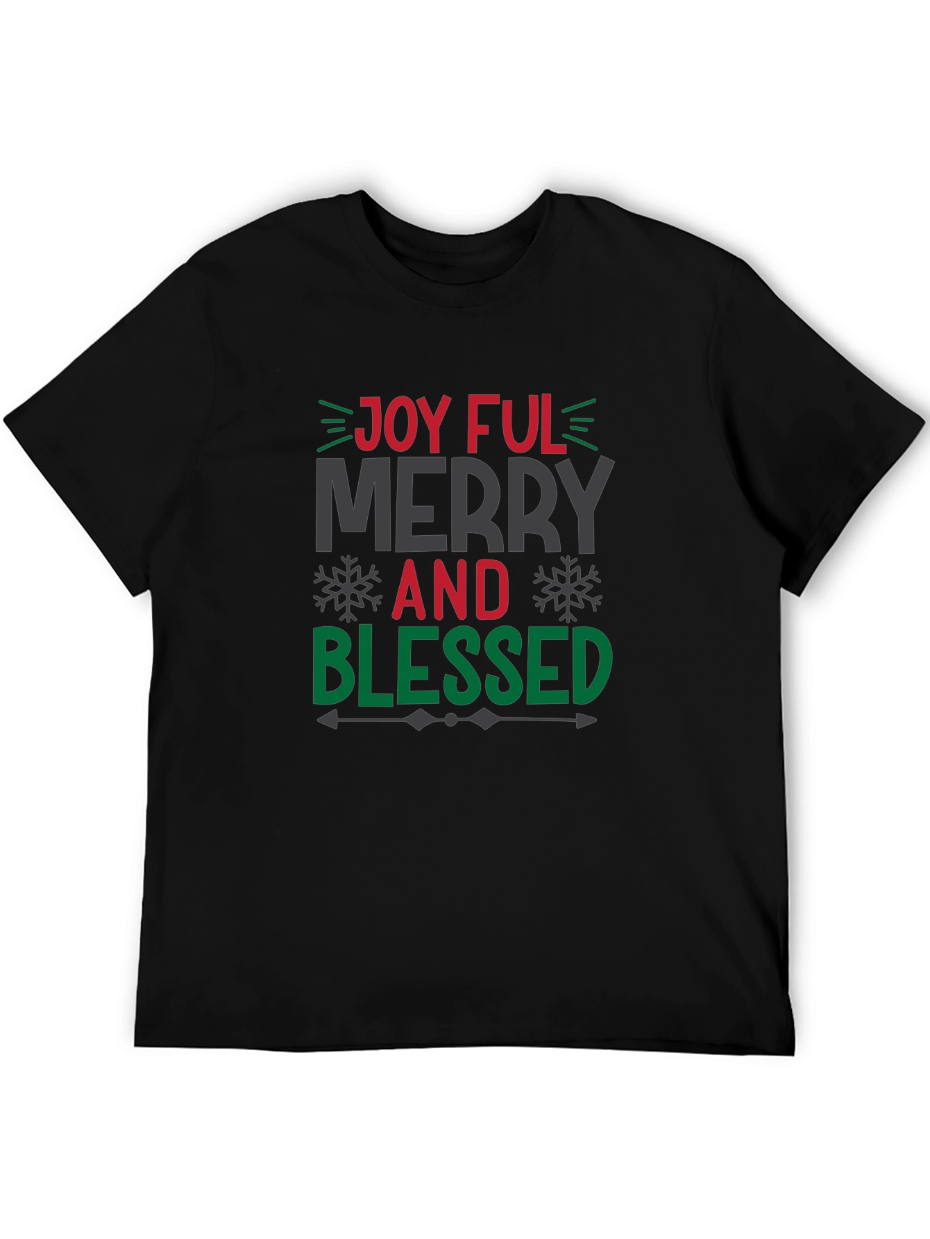 Joyful Merry and Blessed Christmas T-Shirt