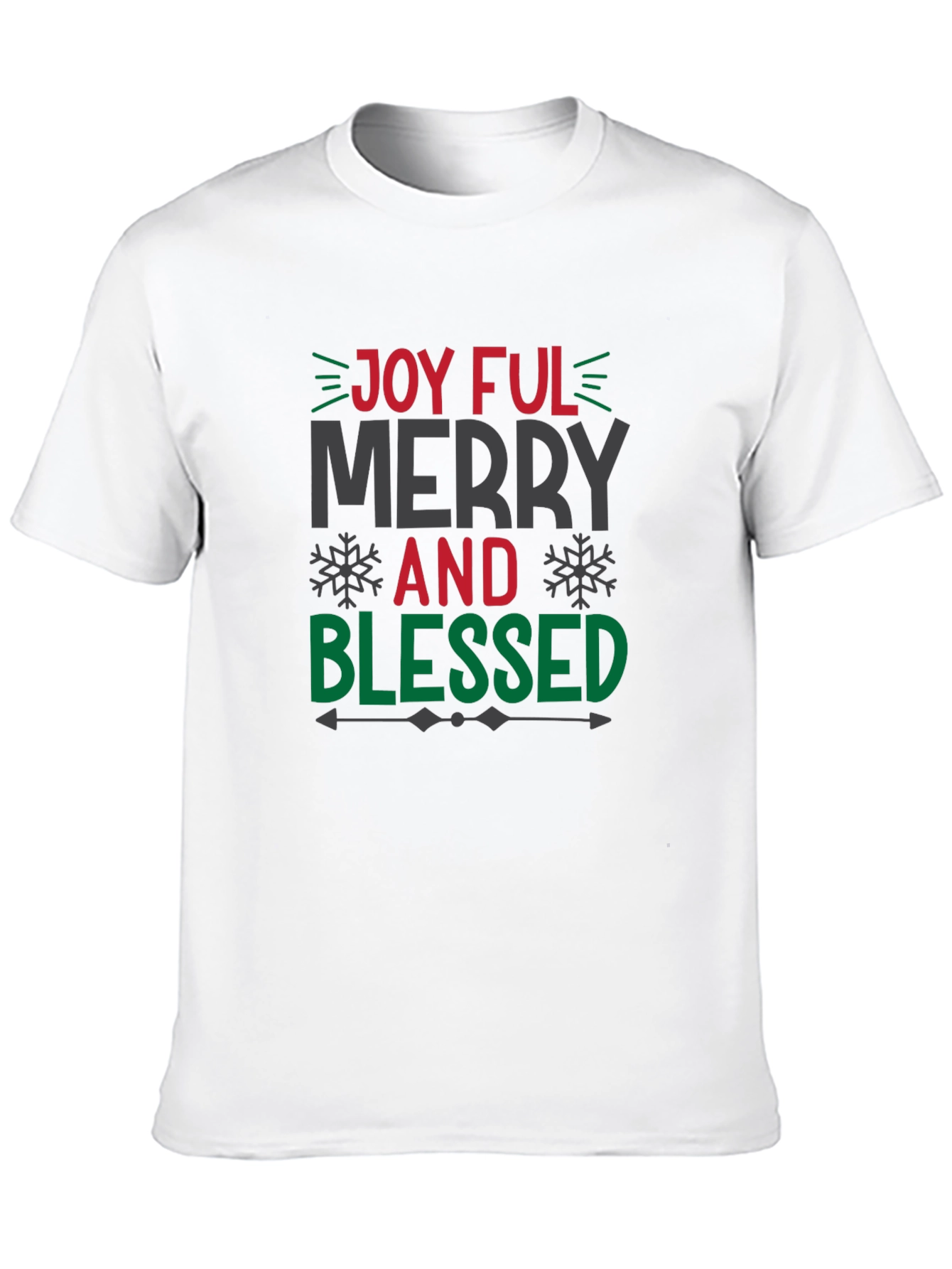 Joyful Merry and Blessed Christmas T-Shirt