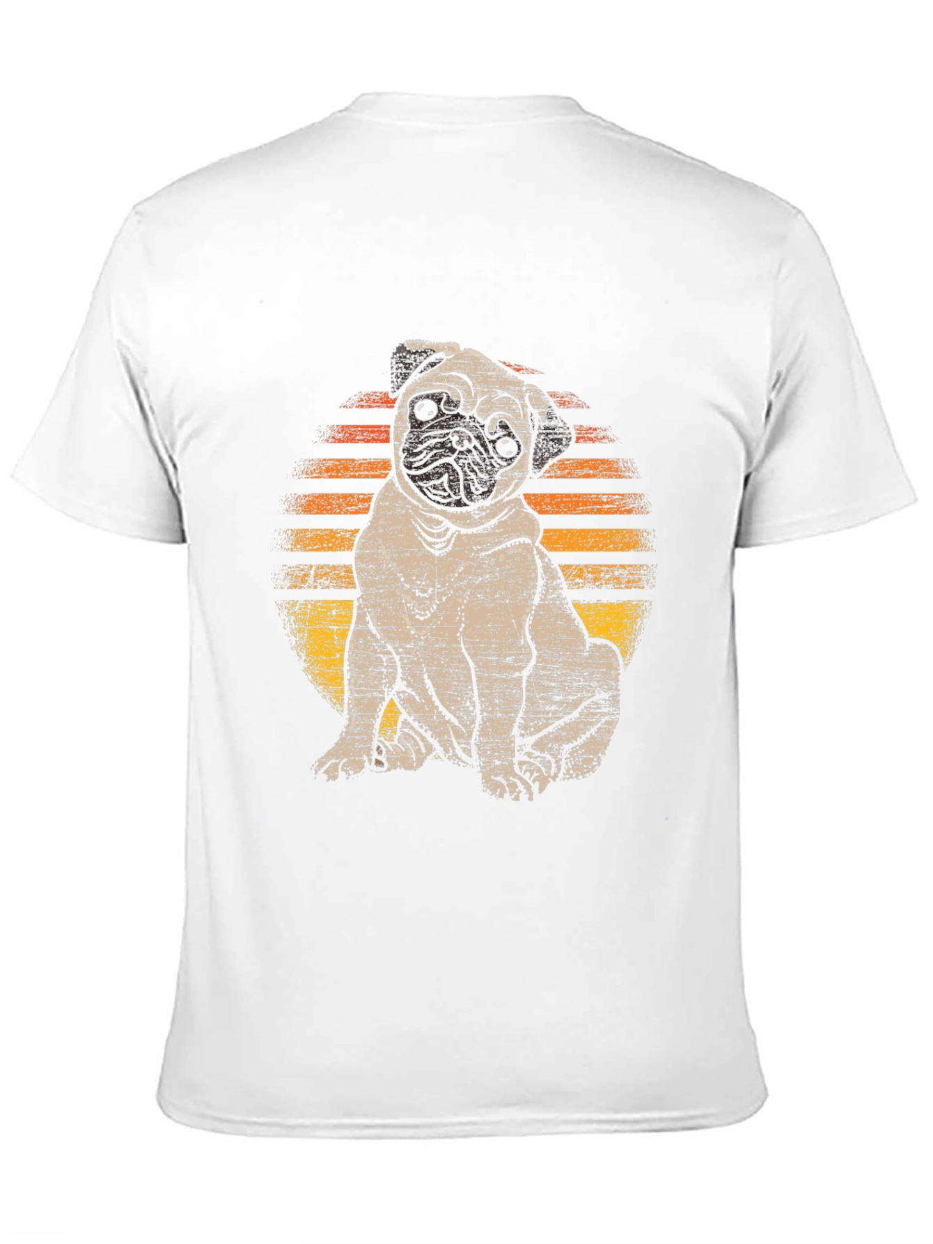 Pug Sunset T-Shirt - Cute Dog Graphic Tee