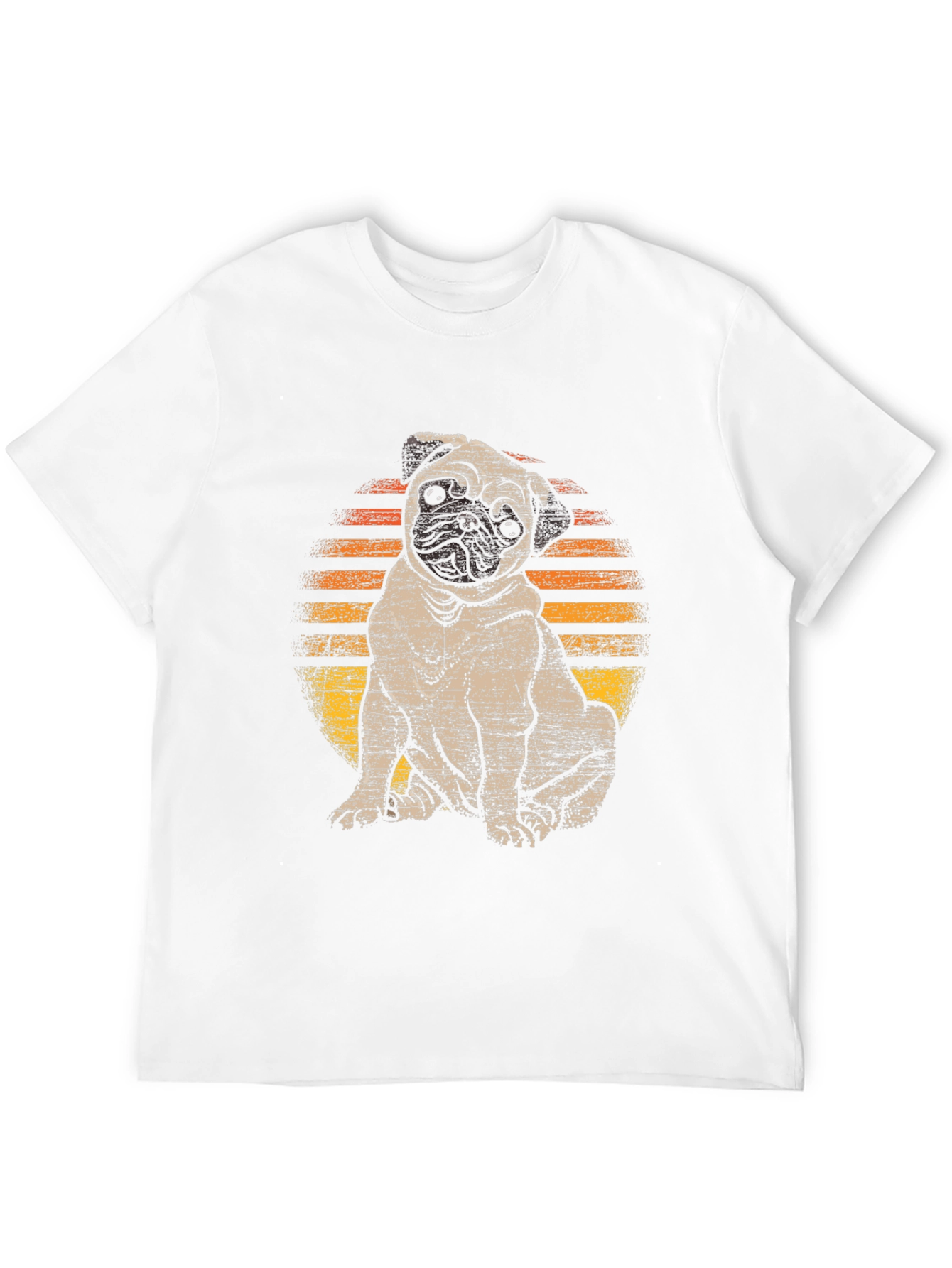 Pug Sunset T-Shirt - Cute Dog Graphic Tee