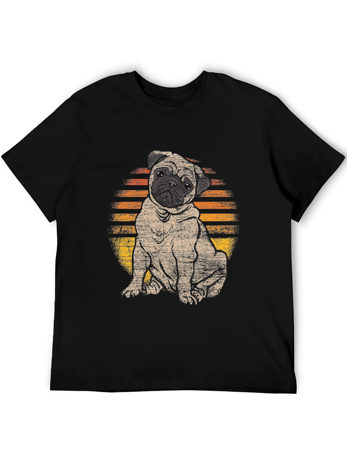 Pug Sunset T-Shirt - Cute Dog Graphic Tee