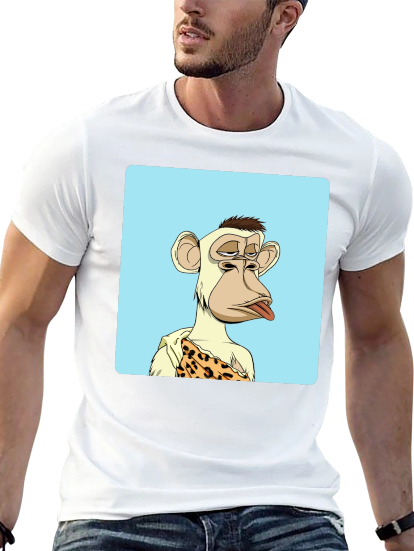 Bored Ape NFT T-Shirt - Trendy Black Tee
