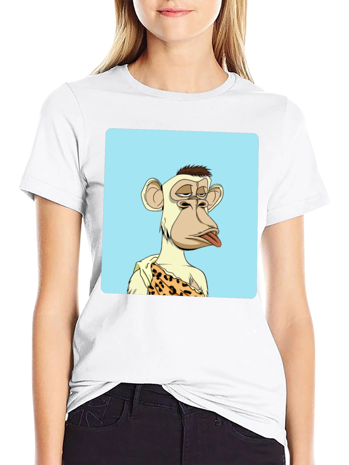 Bored Ape NFT T-Shirt - Trendy Black Tee