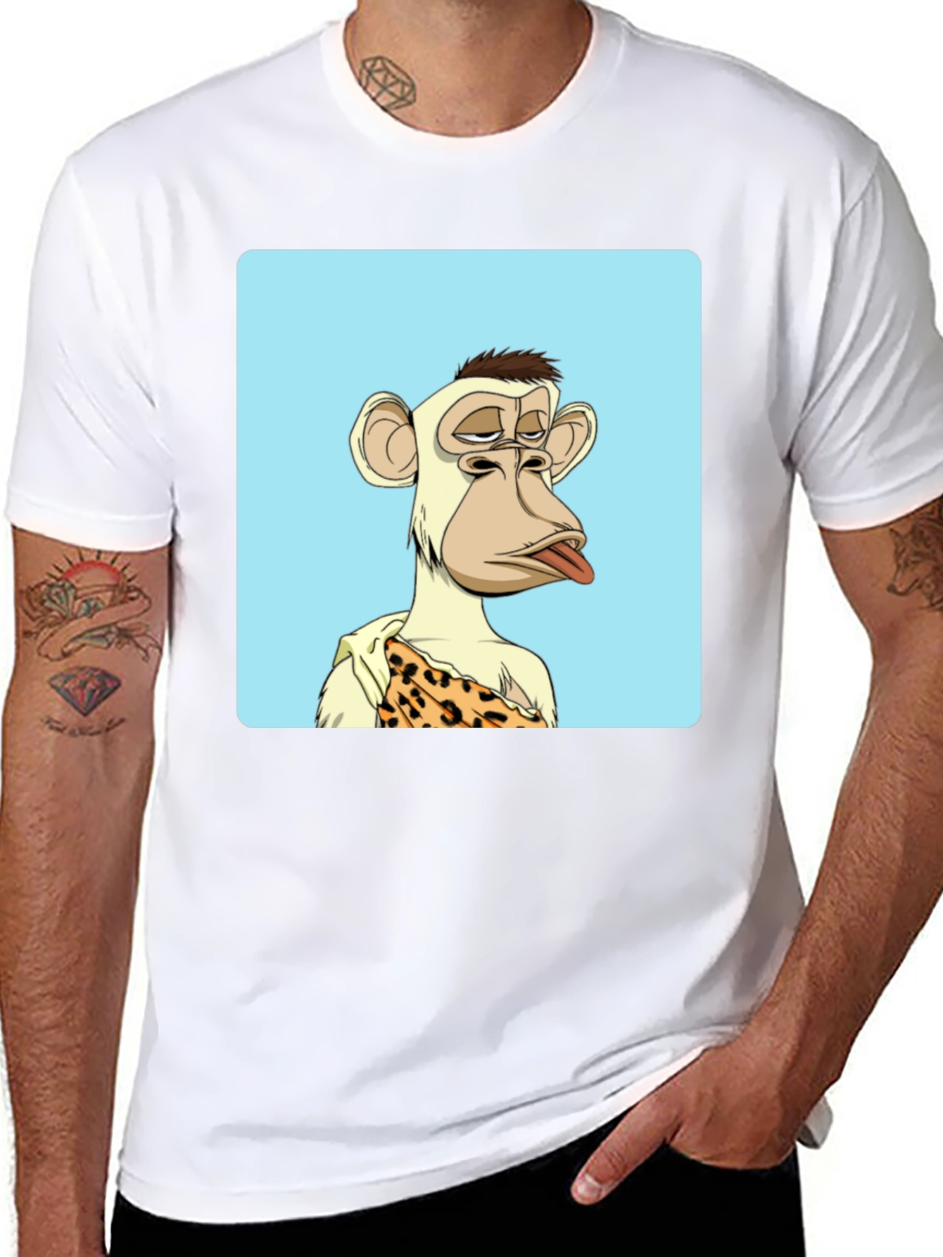Bored Ape NFT T-Shirt - Trendy Black Tee