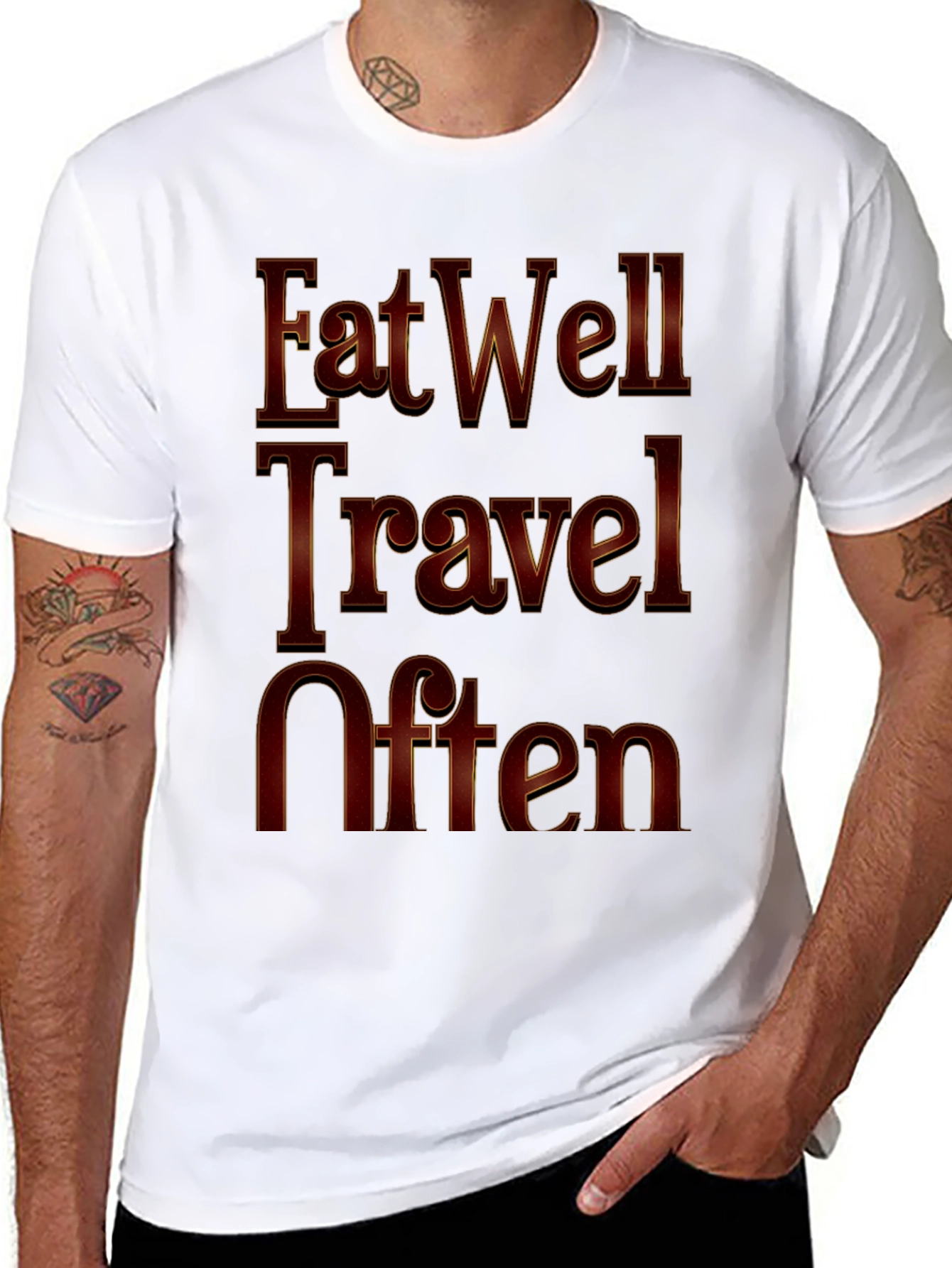 Eat Well Travel Often Graphic Tee