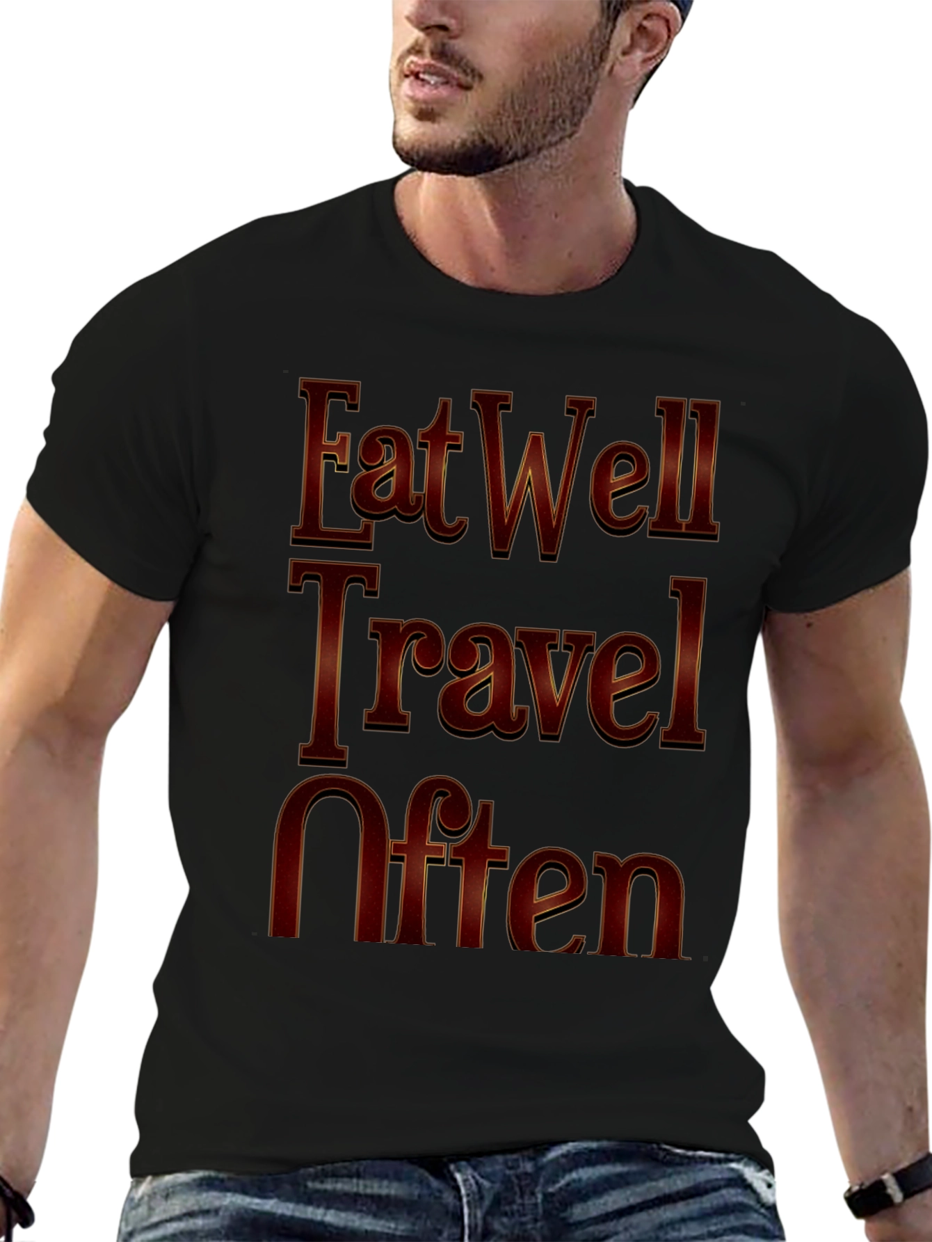 Eat Well Travel Often Graphic Tee
