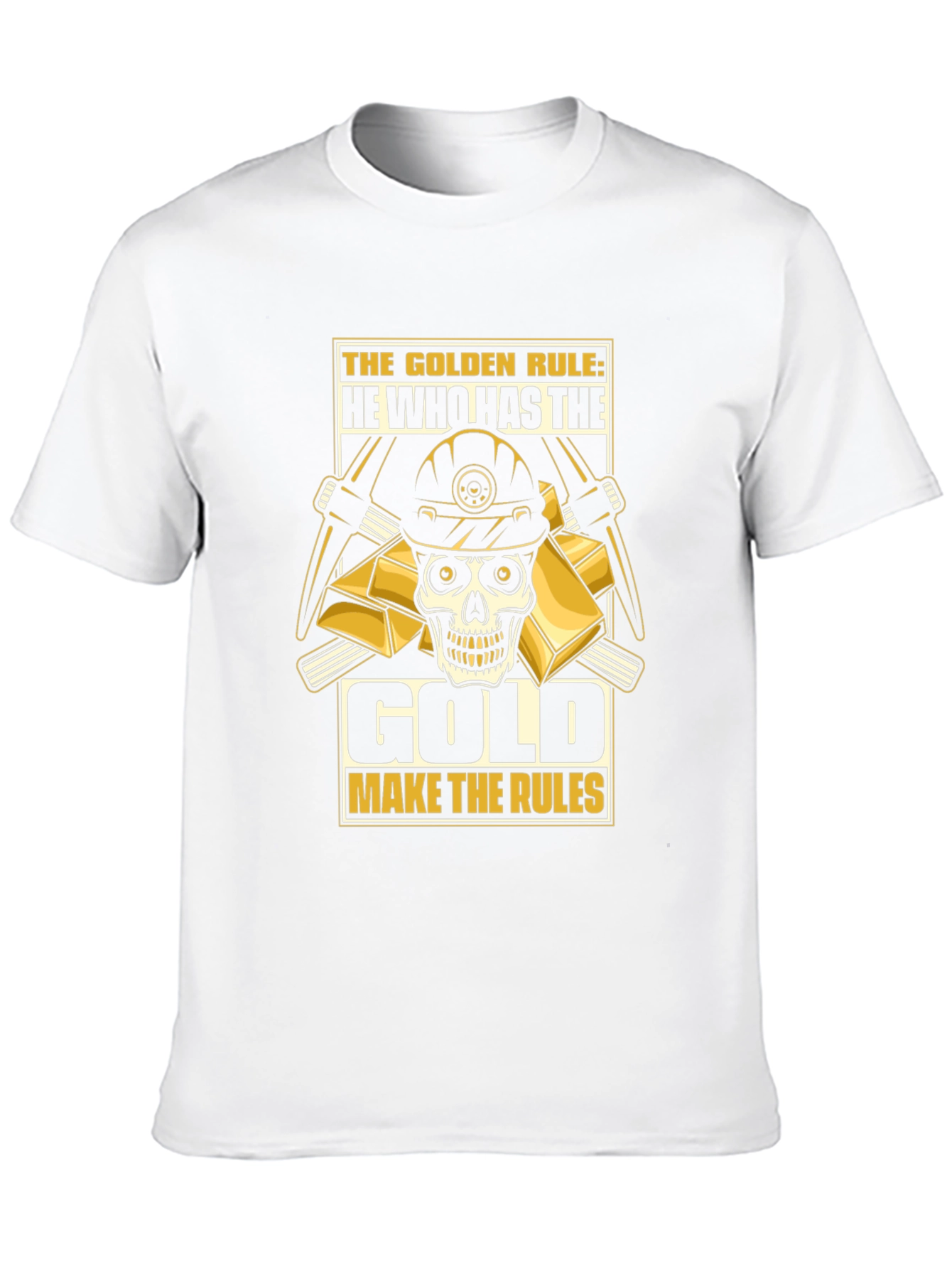 Golden Rule Miner Skull T-Shirt