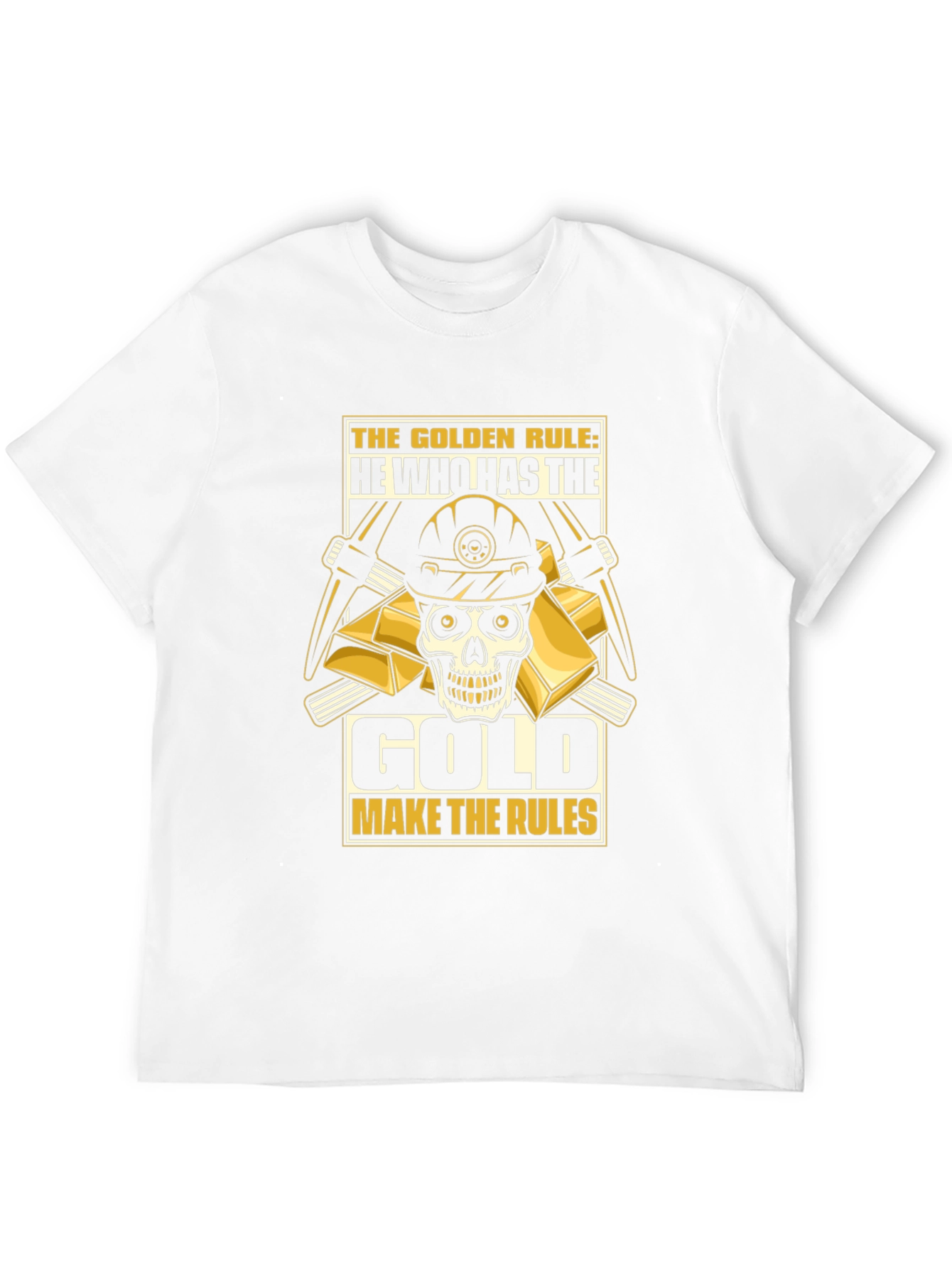 Golden Rule Miner Skull T-Shirt