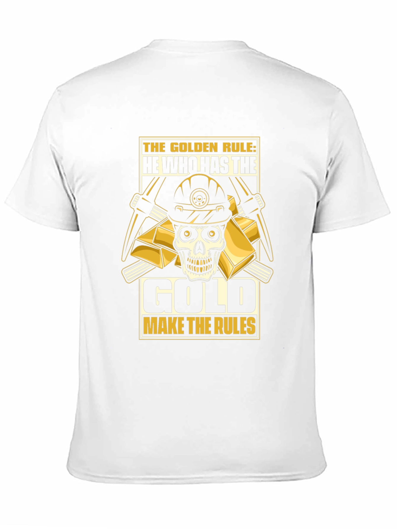 Golden Rule Miner Skull T-Shirt