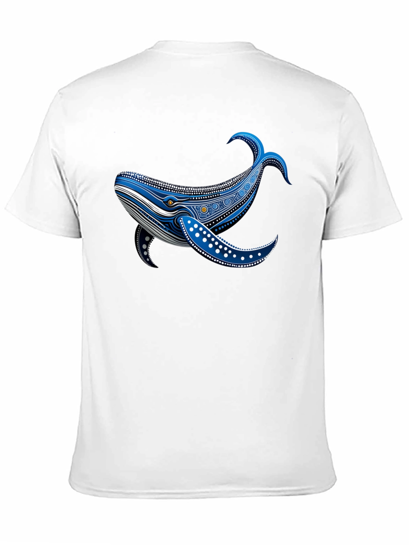 Whale Print Black T-Shirt - Unique Design