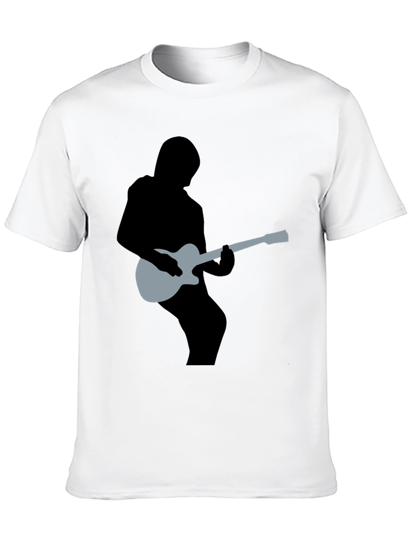 Guitar Silhouette Graphic Tee - Musicians Style