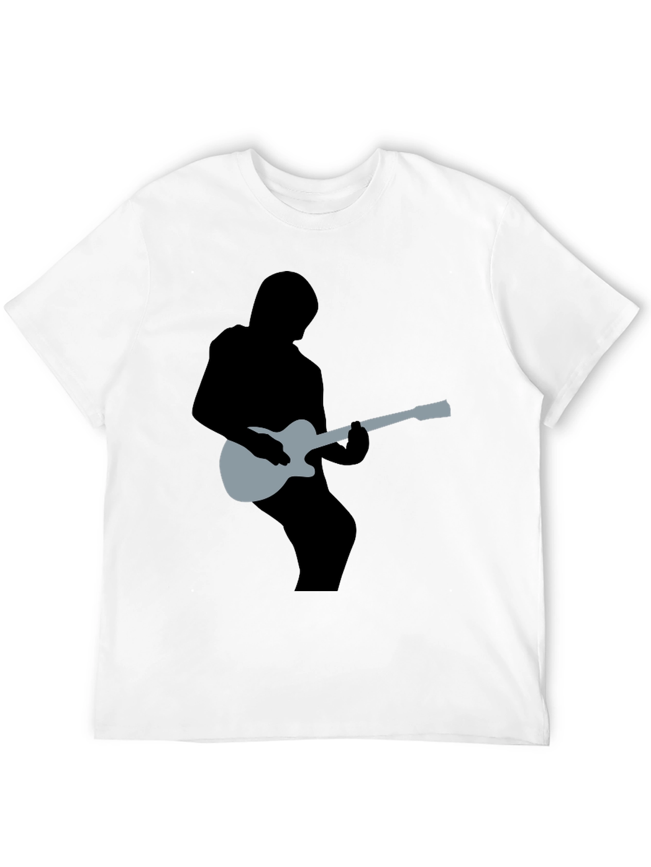 Guitar Silhouette Graphic Tee - Musicians Style