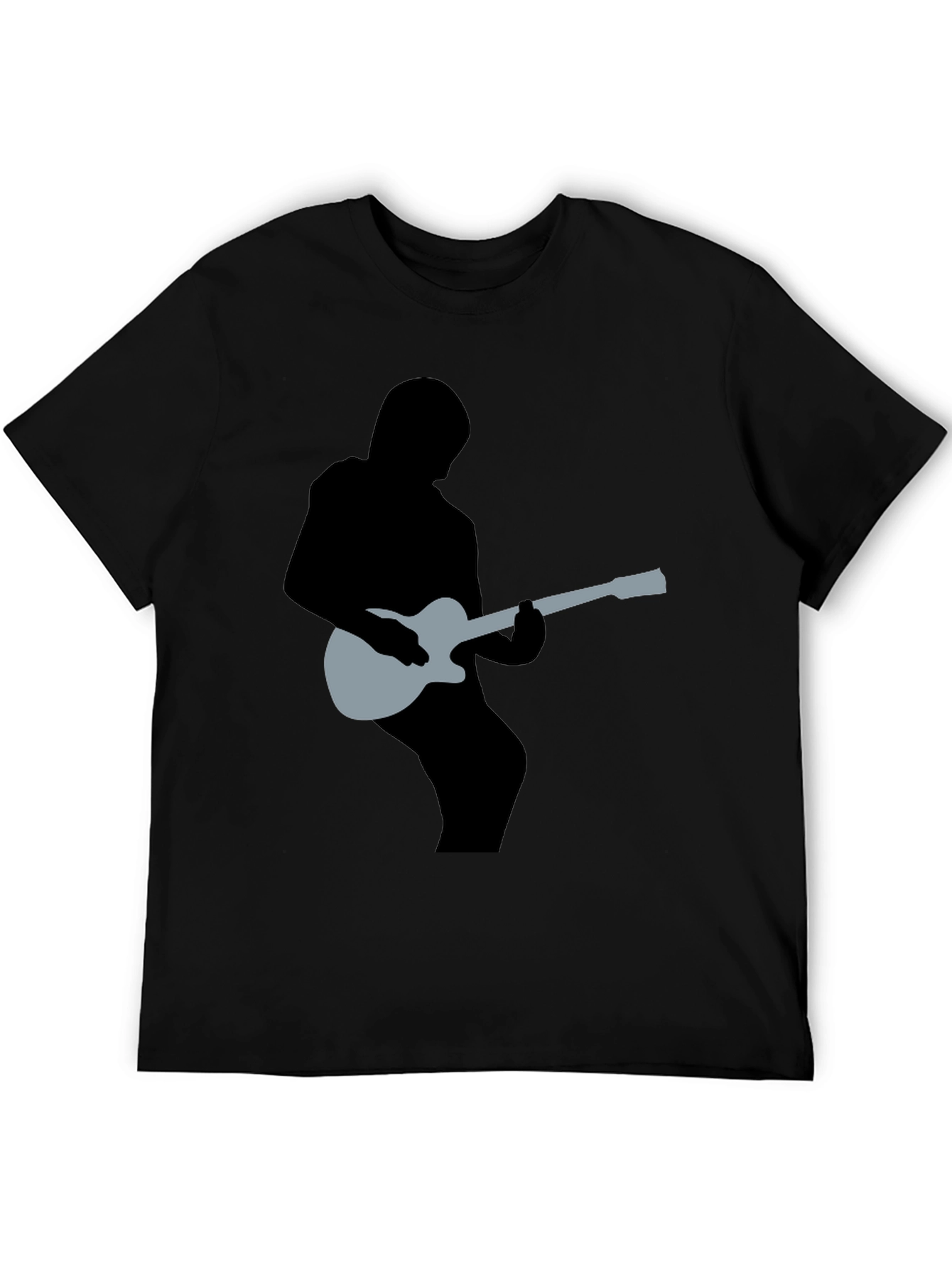 Guitar Silhouette Graphic Tee - Musicians Style