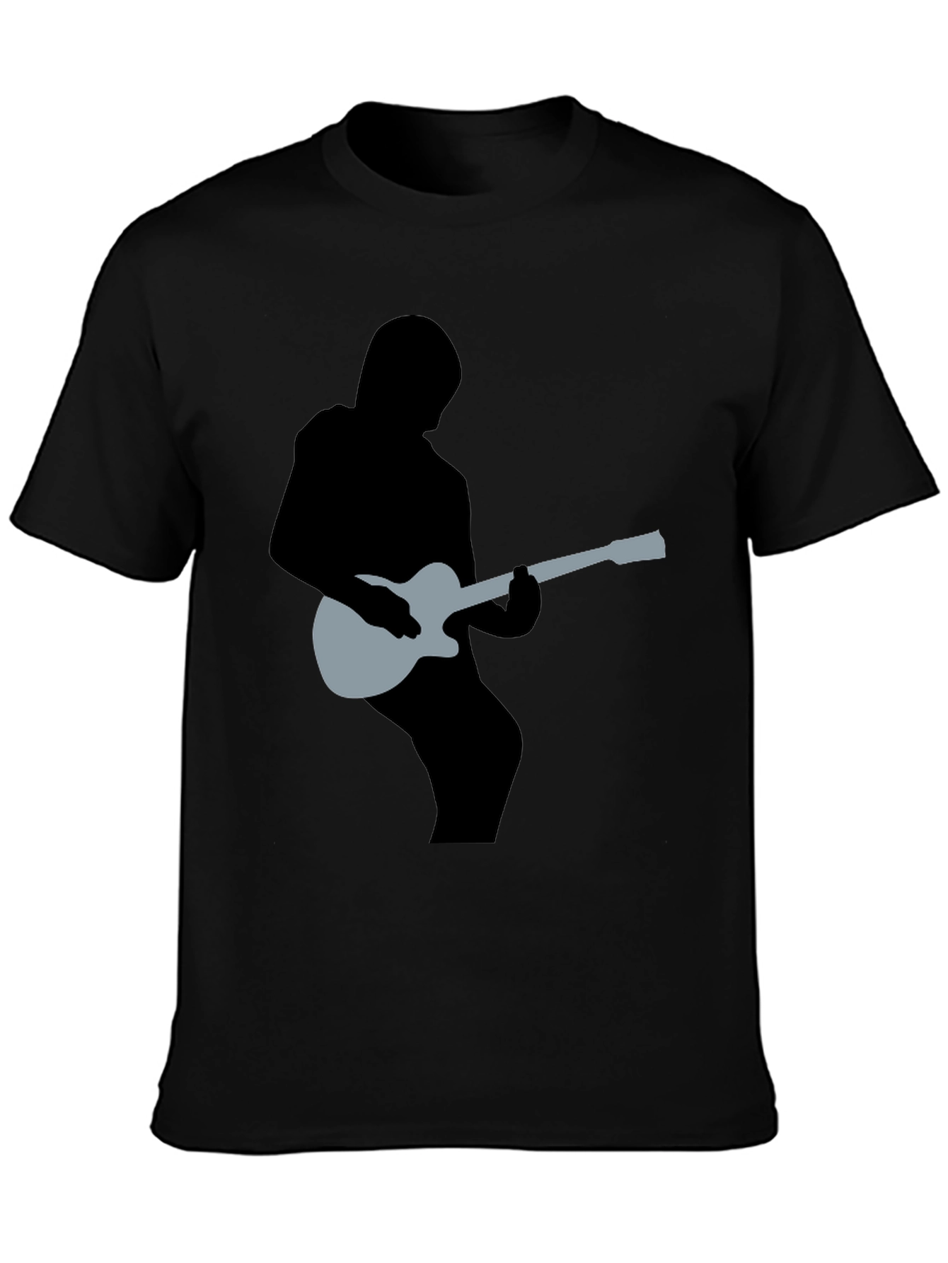 Guitar Silhouette Graphic Tee - Musicians Style