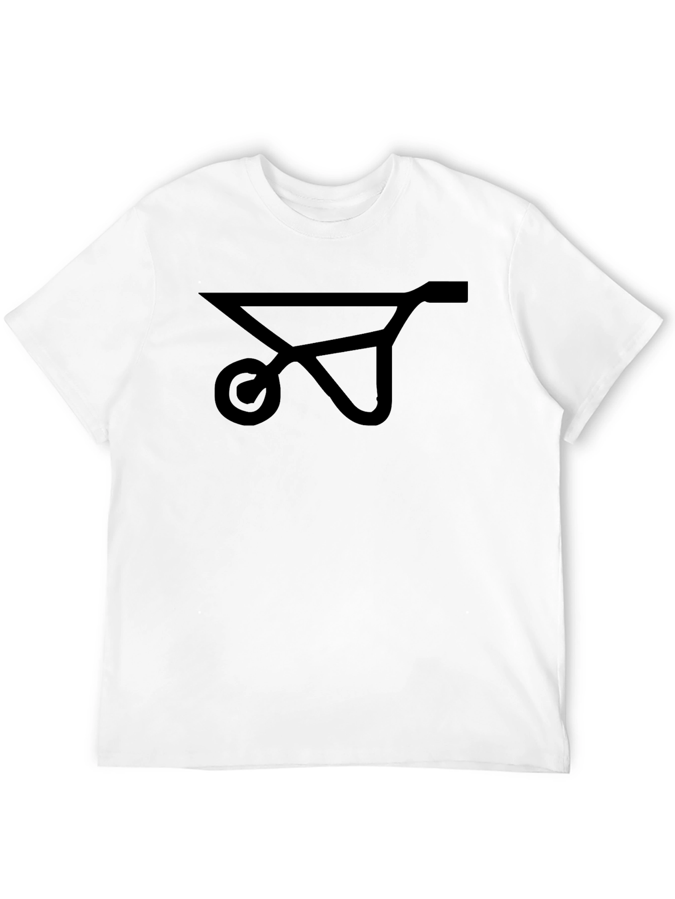 Mens Black Wheelbarrow Graphic T-Shirt