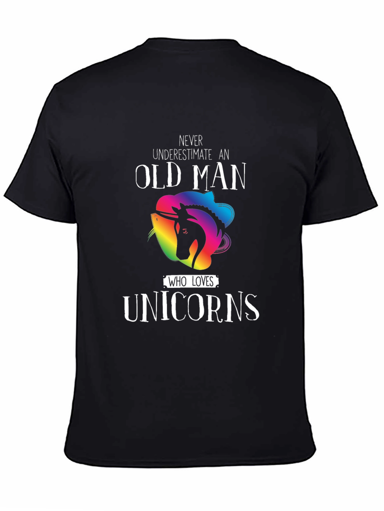 Old Man Unicorn Lover T-Shirt