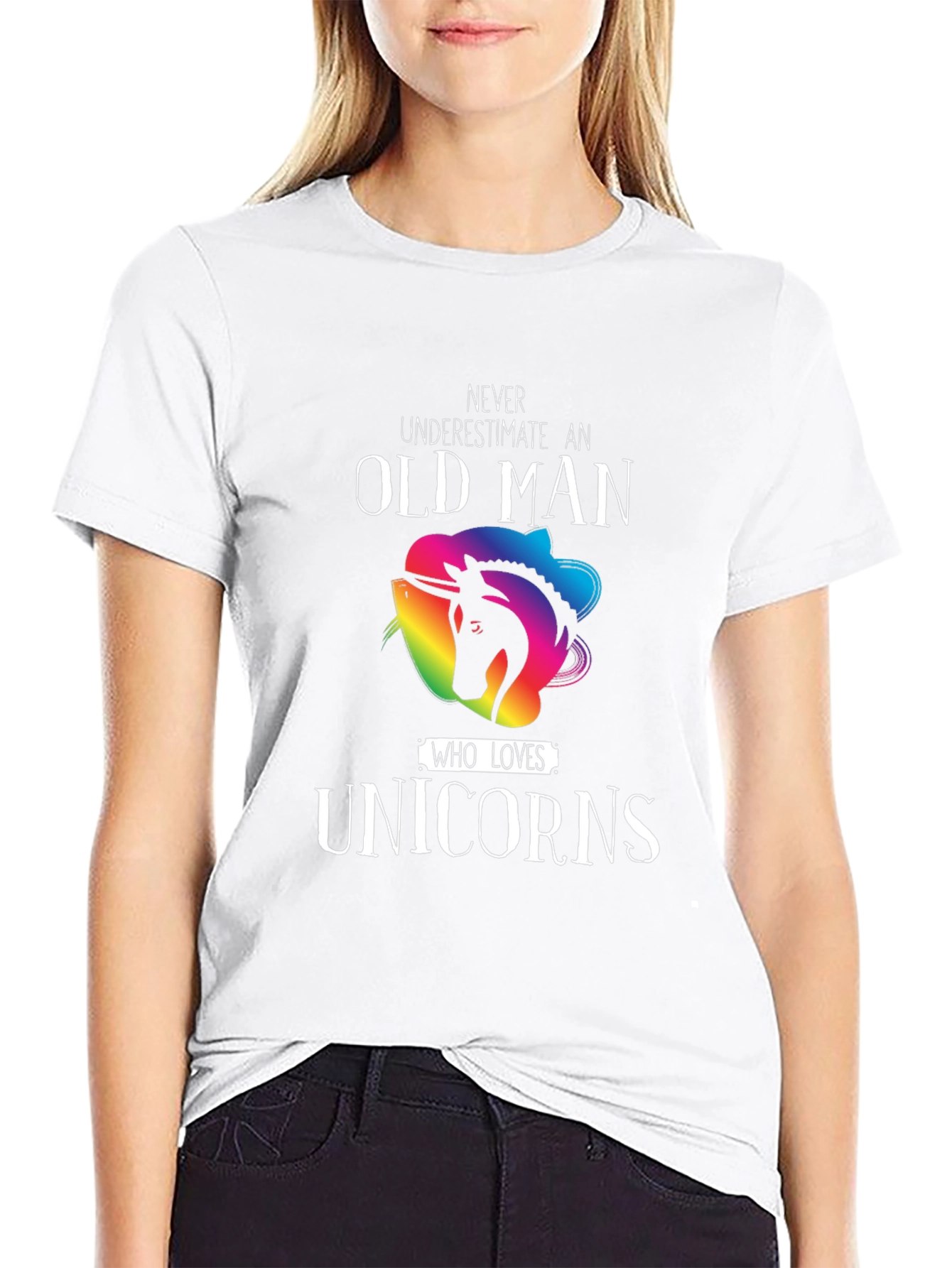 Old Man Unicorn Lover T-Shirt