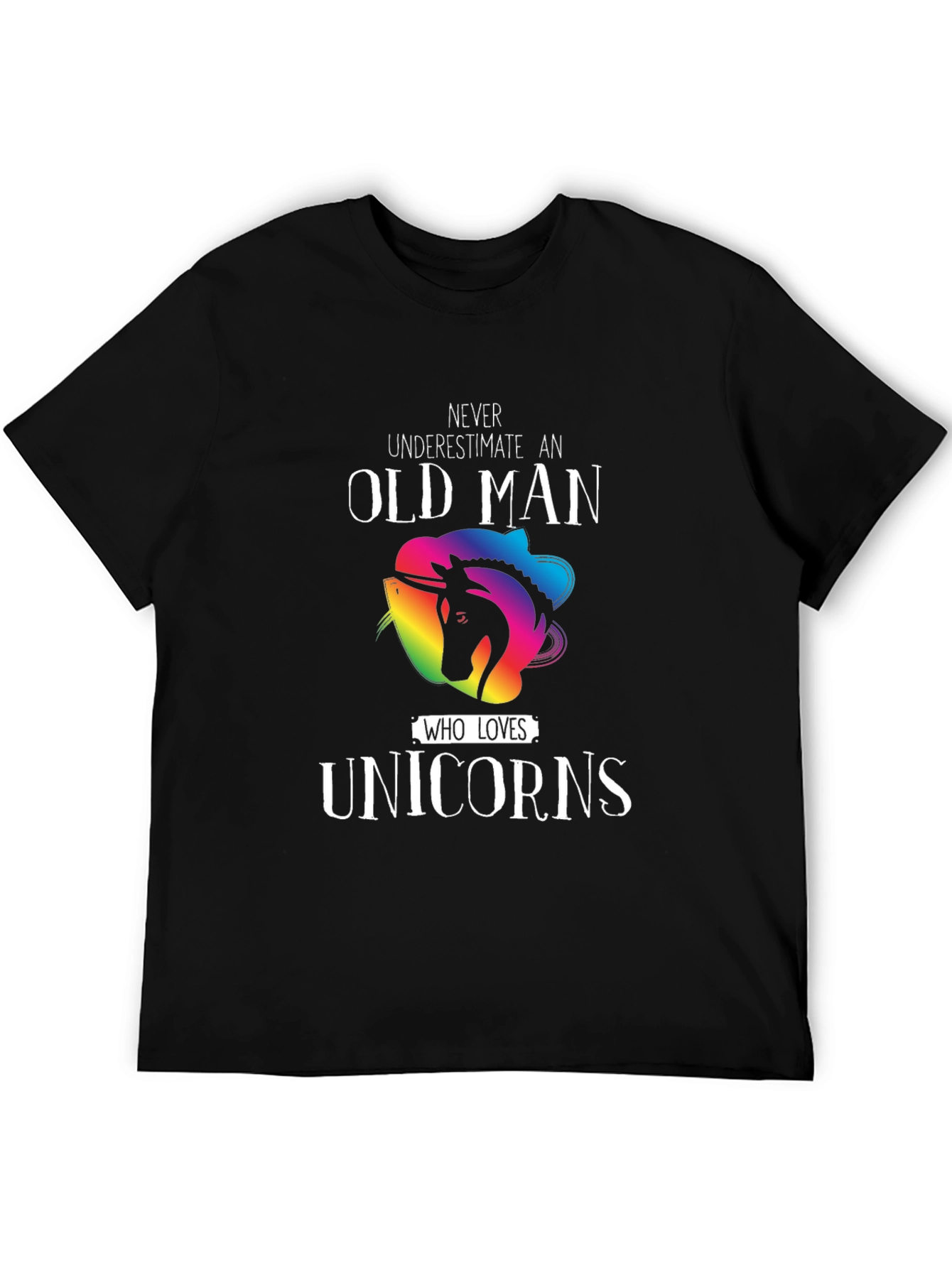 Old Man Unicorn Lover T-Shirt
