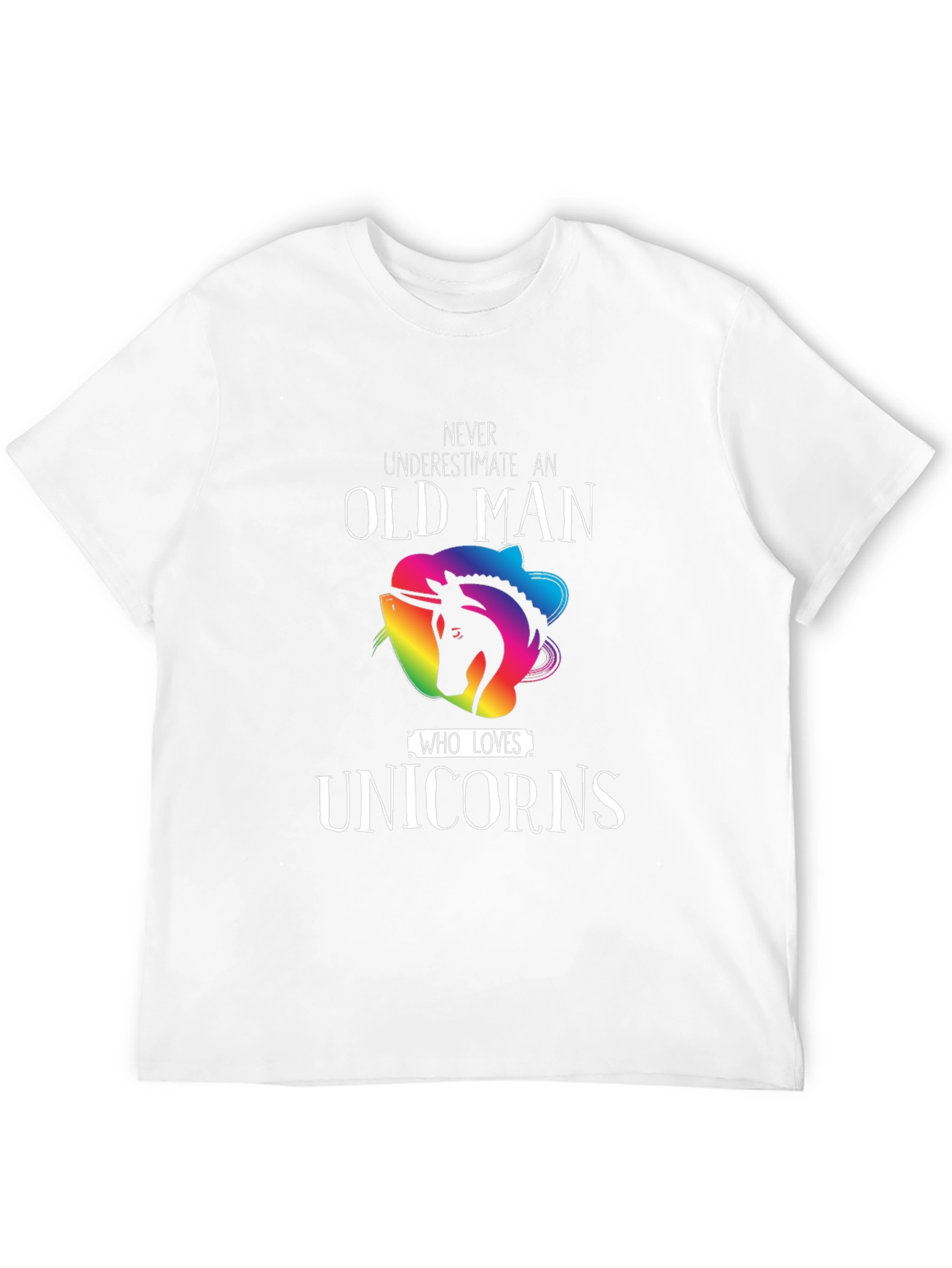 Old Man Unicorn Lover T-Shirt