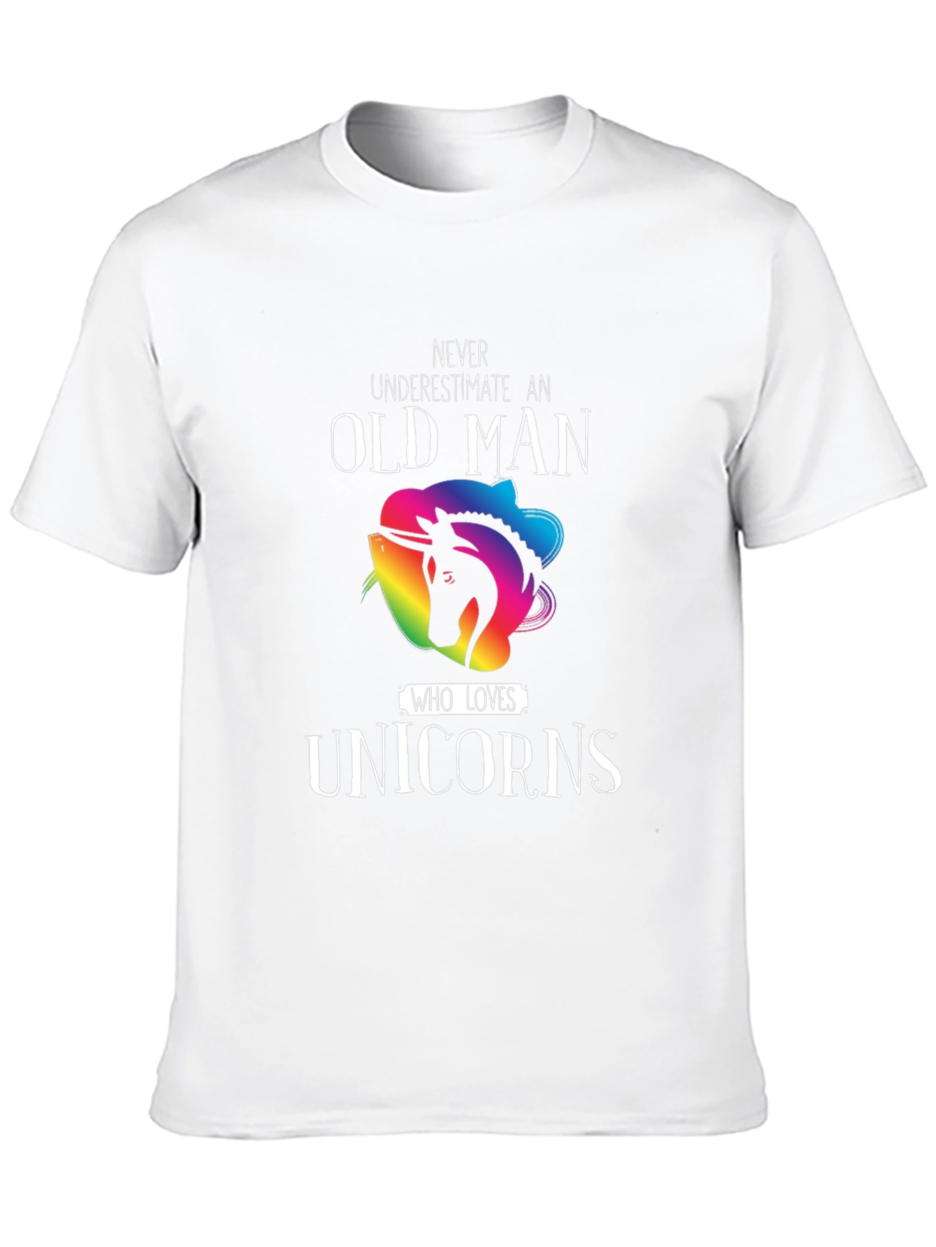 Old Man Unicorn Lover T-Shirt